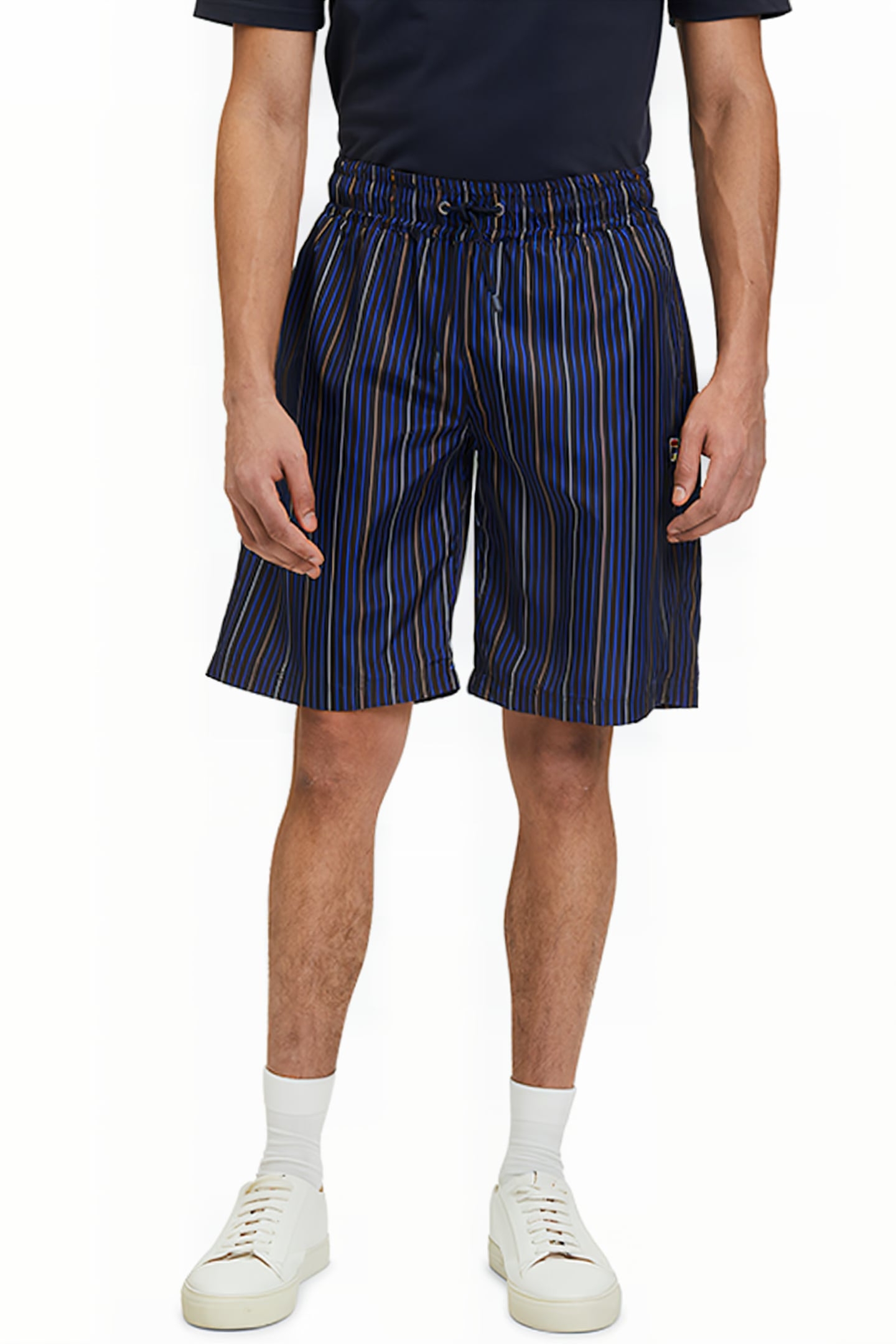 PINSTRIPE SHORTS WITH POCKETS NAVY 1