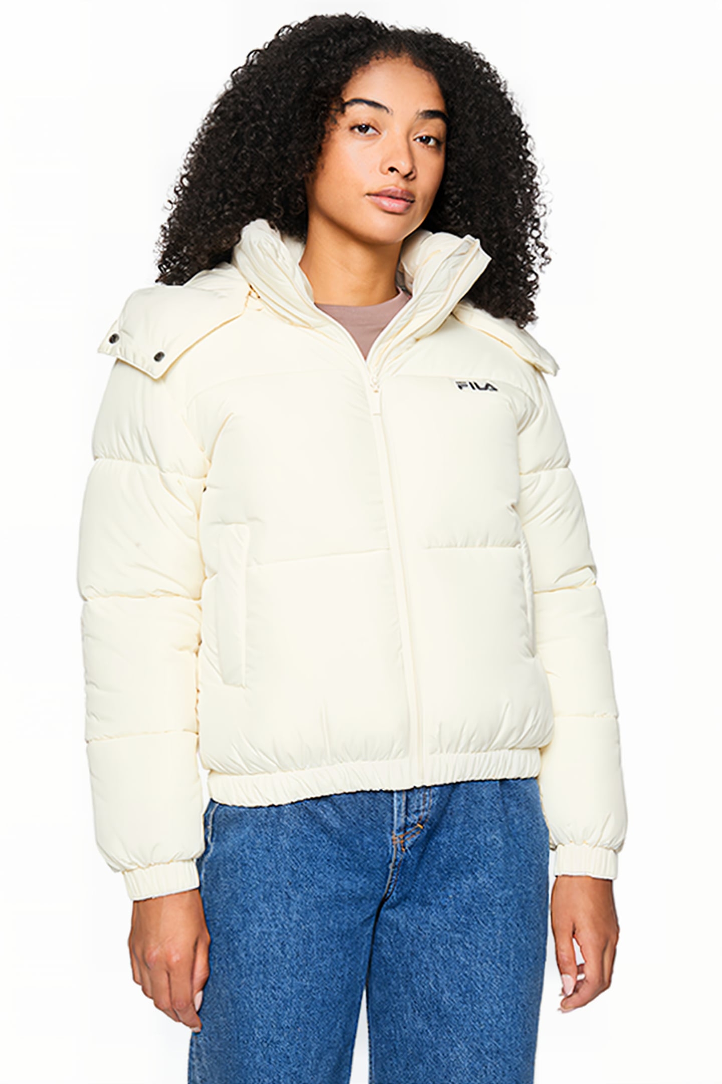 BUCHEN CROPPED PUFFER JACKET ANTIQUE WHITE 1