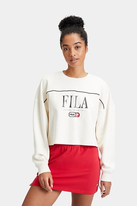 LEWISTOWN CREW SWEAT ANTIQUE WHITE 1