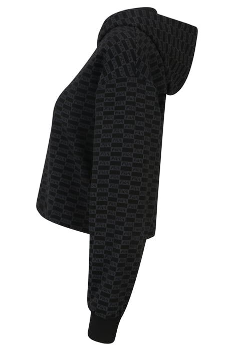 LAUREL AOP HOODY BLACK CHECKERED AOP 6