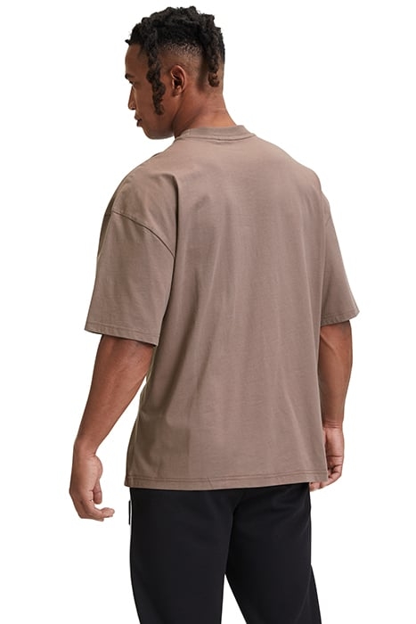 LEMOORE OVERSIZED LOGO TEE DEEP TAUPE 2