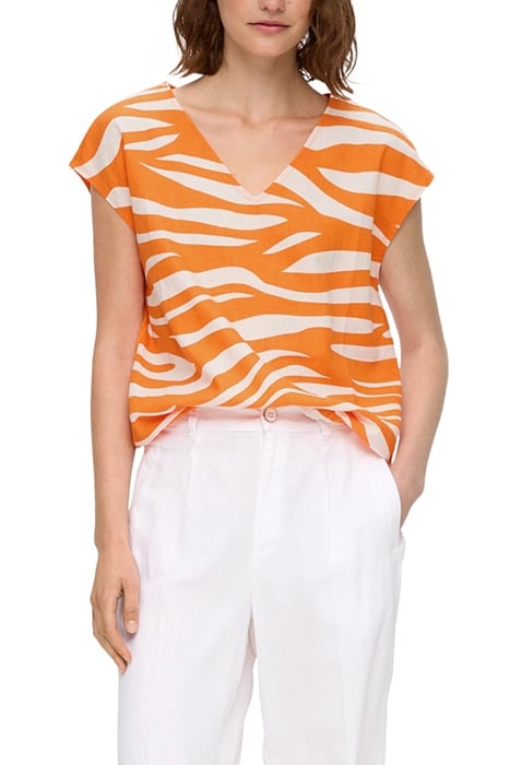 S.OLIVER T-SHIRTS ORANGE 1