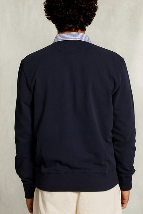 RUGBY SWEATER APPLIED POCKET NAVY BLUE 2