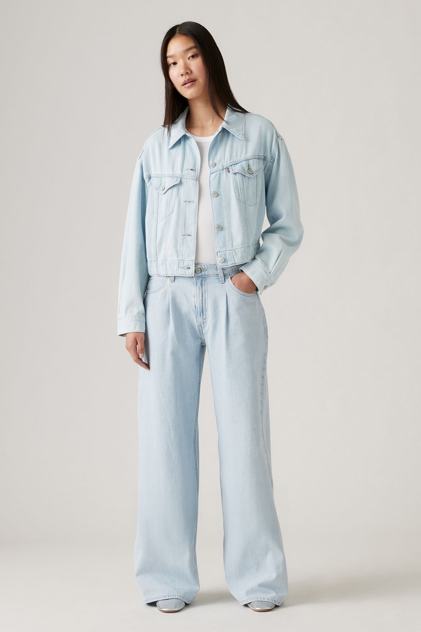 BAGGY DAD WIDE LEG LIGHTWEIGHT JEANS 5