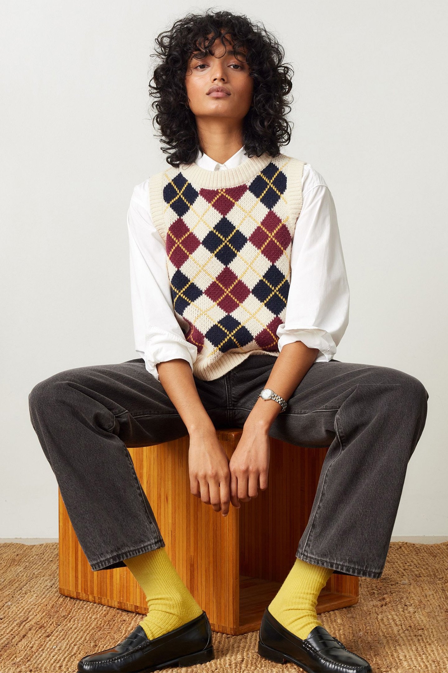 COLLEGIATE ARGYLE VEST 4