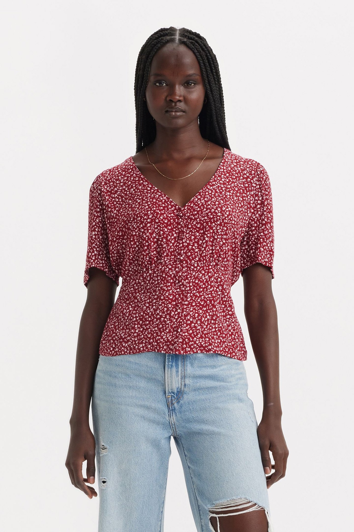 DOLORES SHORT-SLEEVE BLOUSE 1