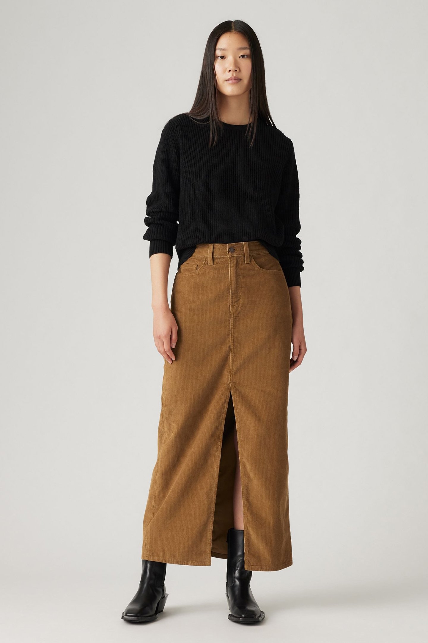 ANKLE COLUMN CORDUROY SKIRT 6