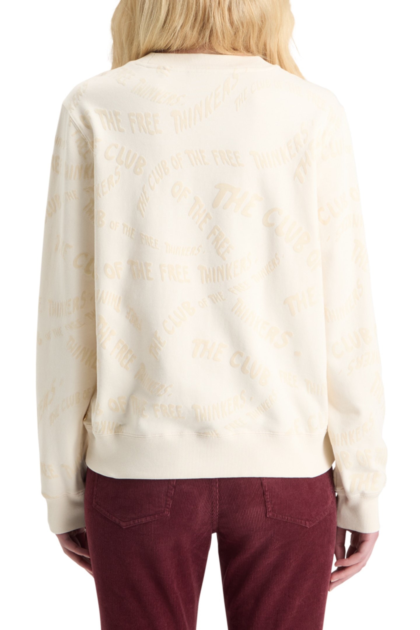 FLOCK AOP REGULAR FIT SWEATSHIRT SOFT ICE 2