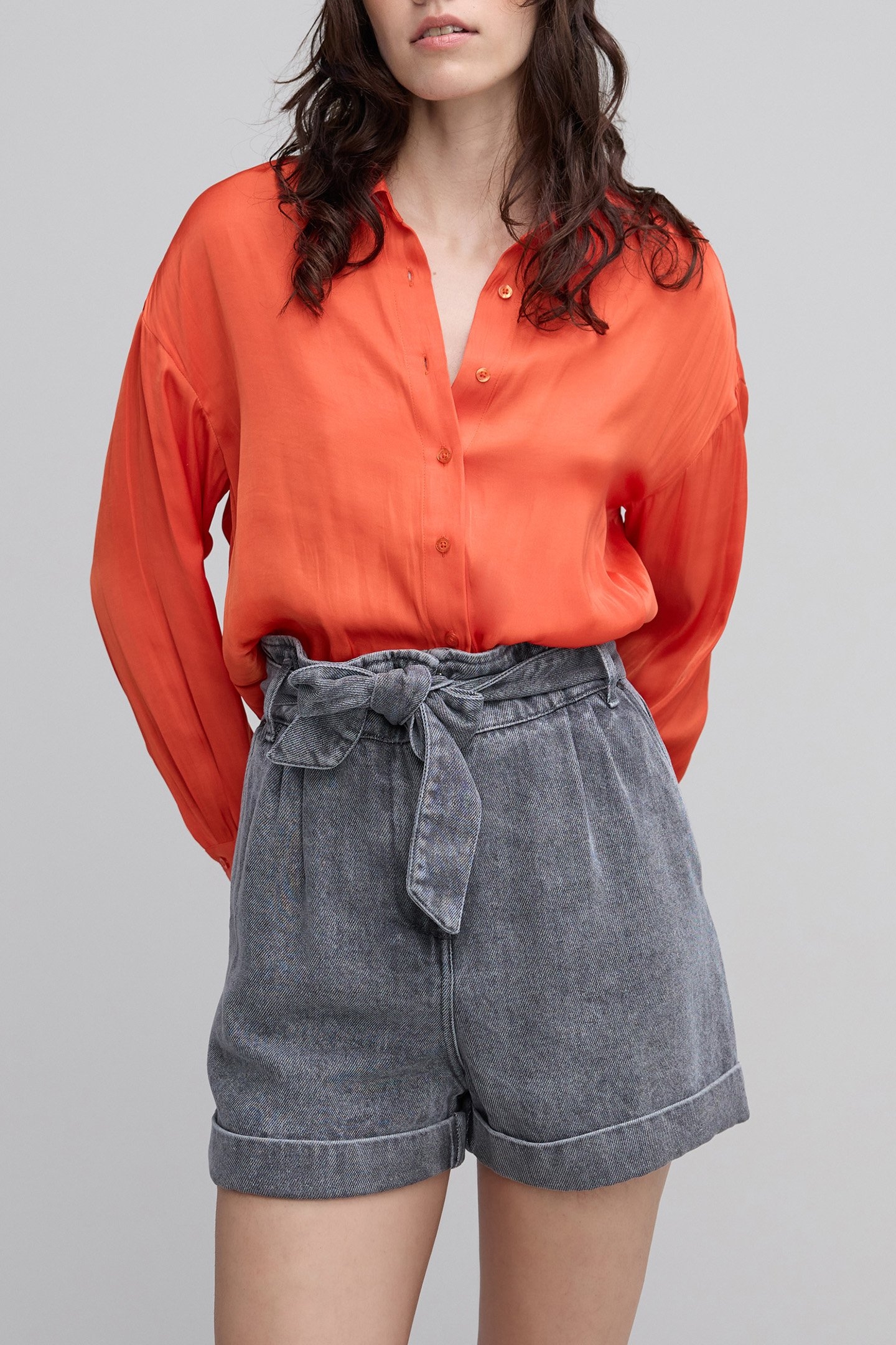 ORANGE RECYCLED SHIRT 1