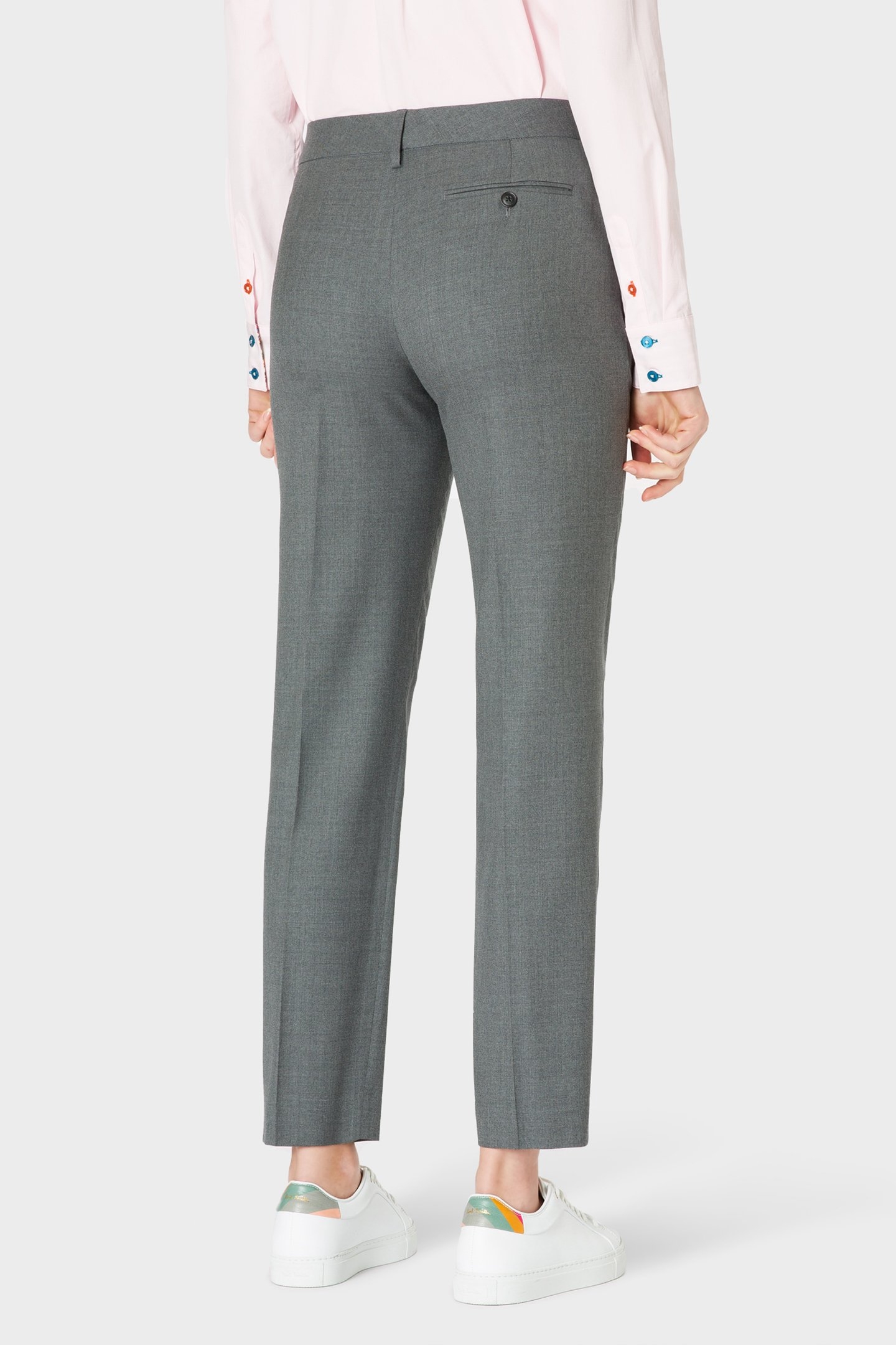 WOMENS TROUSERS GREY MELANGE 2