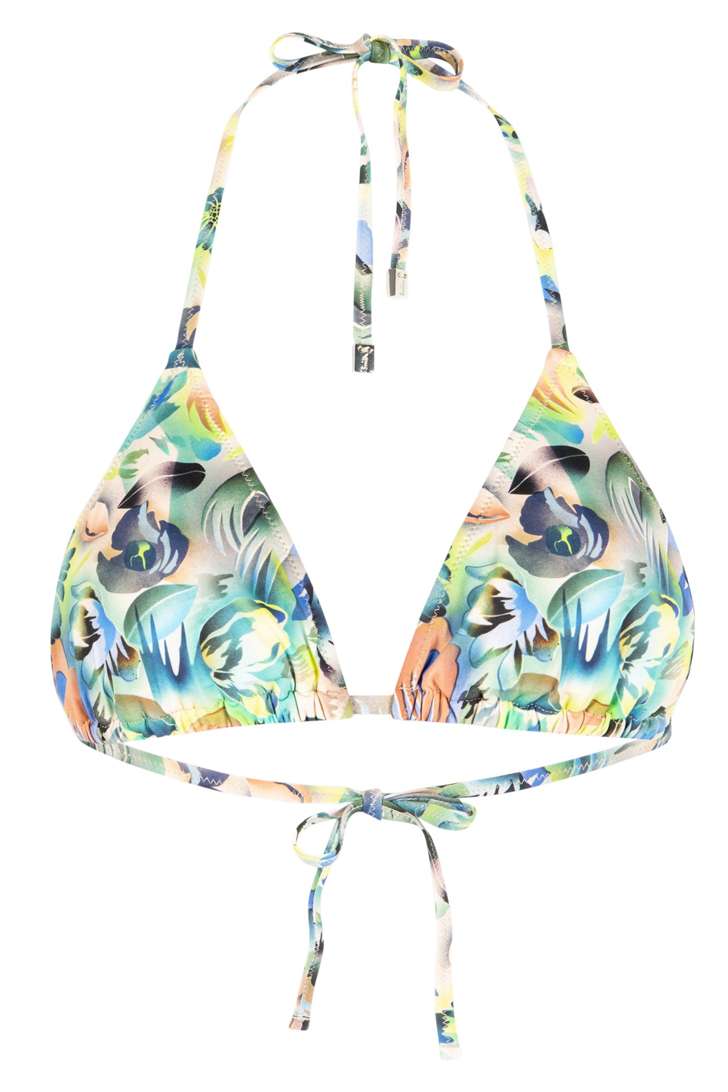 WOMEN TOP BIKINI TRIANGLE LEMON YELLOW 1