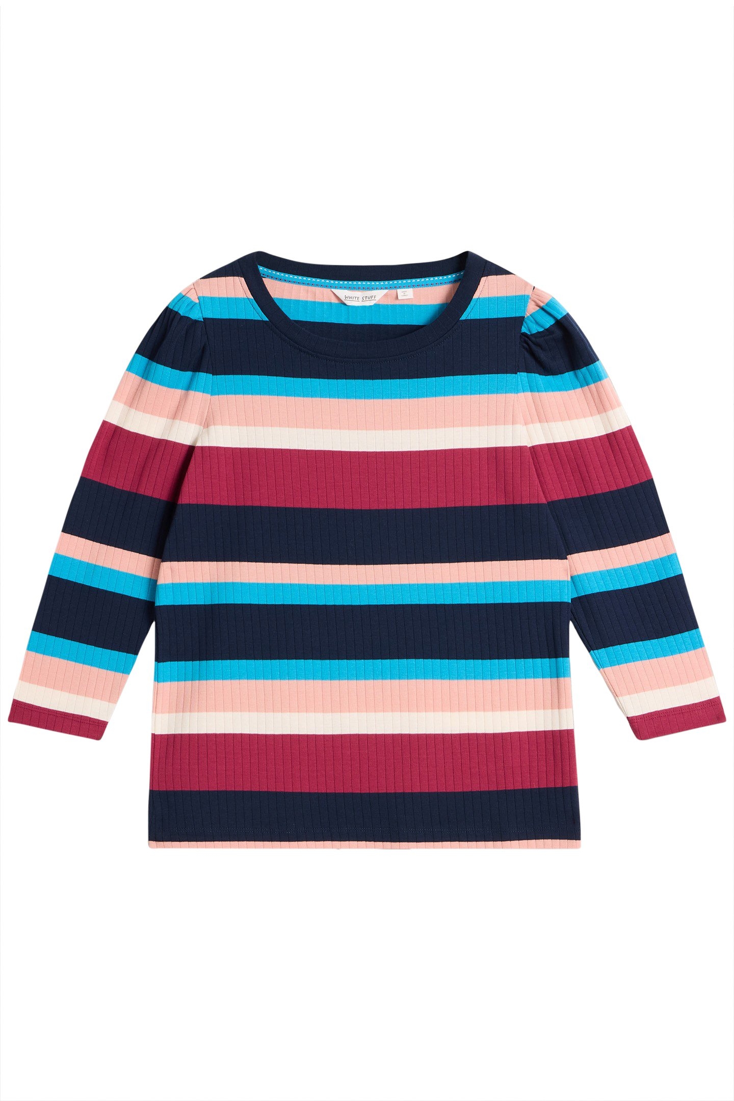 PUFF SLEEVE TEE BLUE MULTI 3