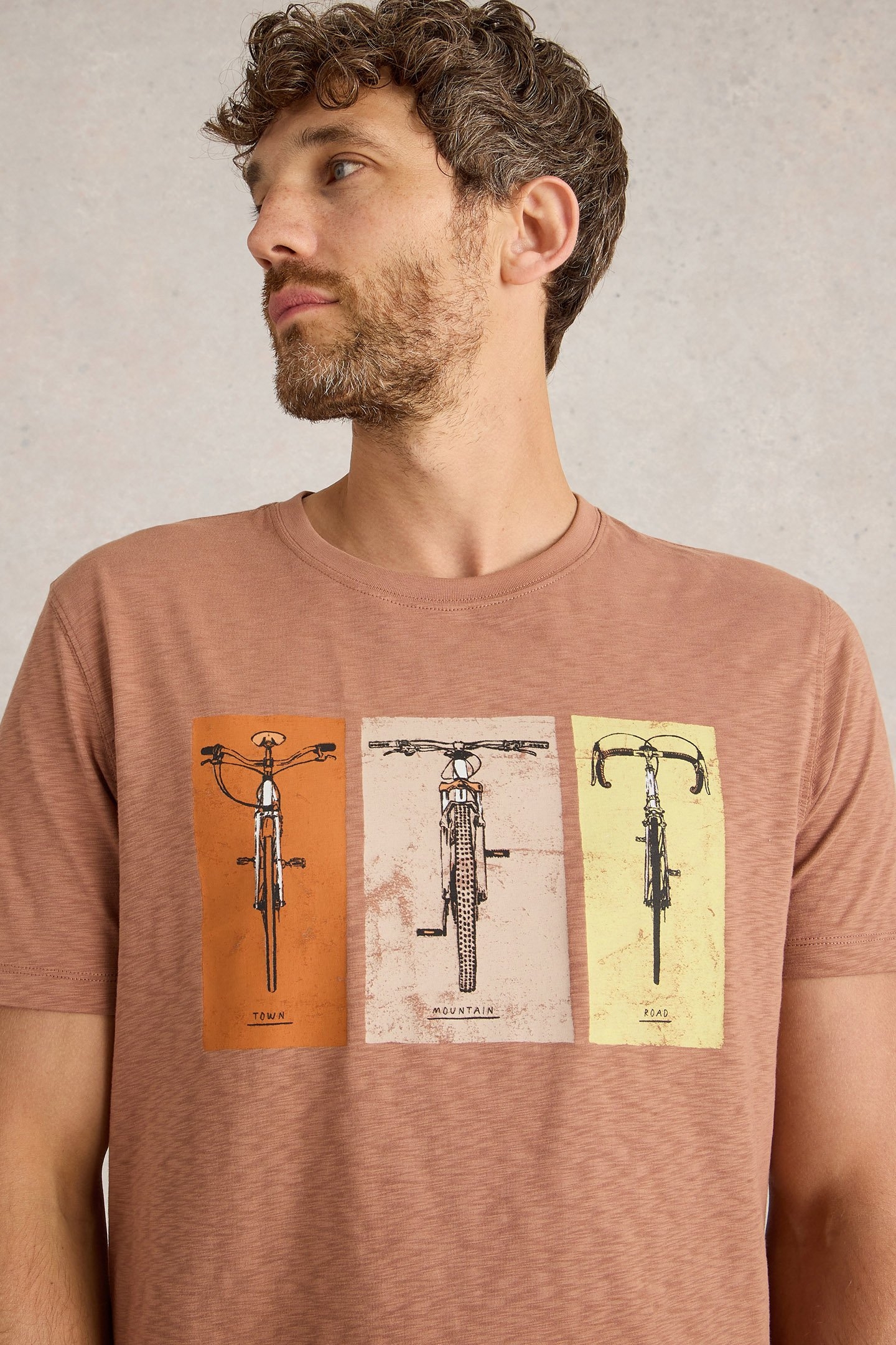 BIKE GRAPHIC TEE PINK PRINT 5