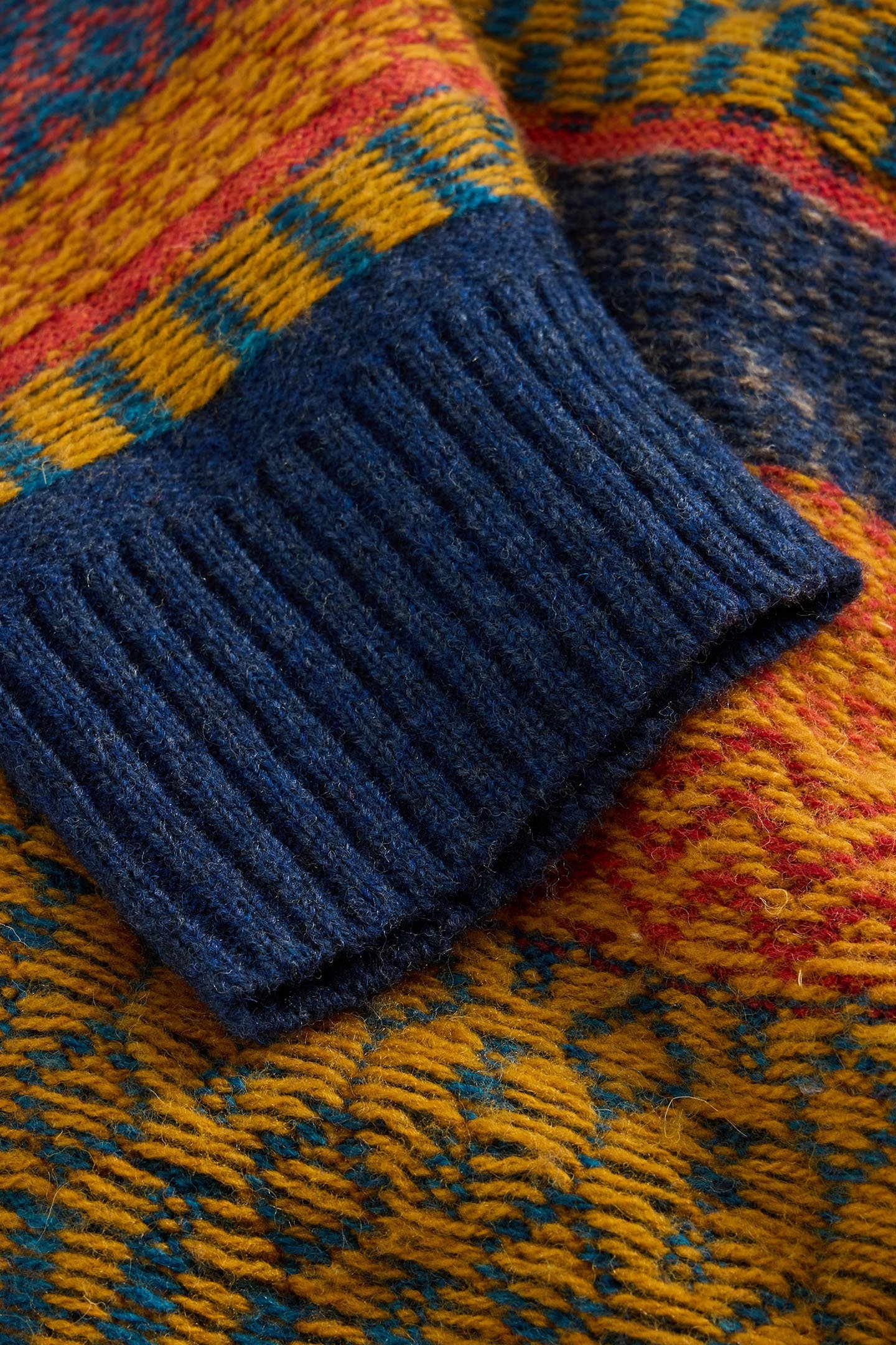 STRIPE FAIRISLE CREW NECK BLUE MULTI 6