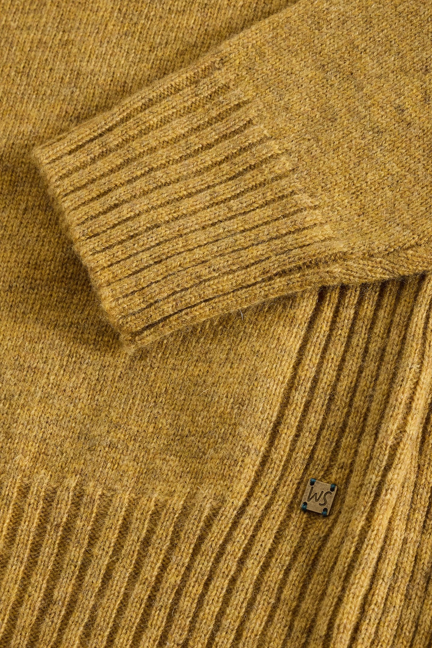 LAMBSWOOL HENLEY DARK YELLOW 6