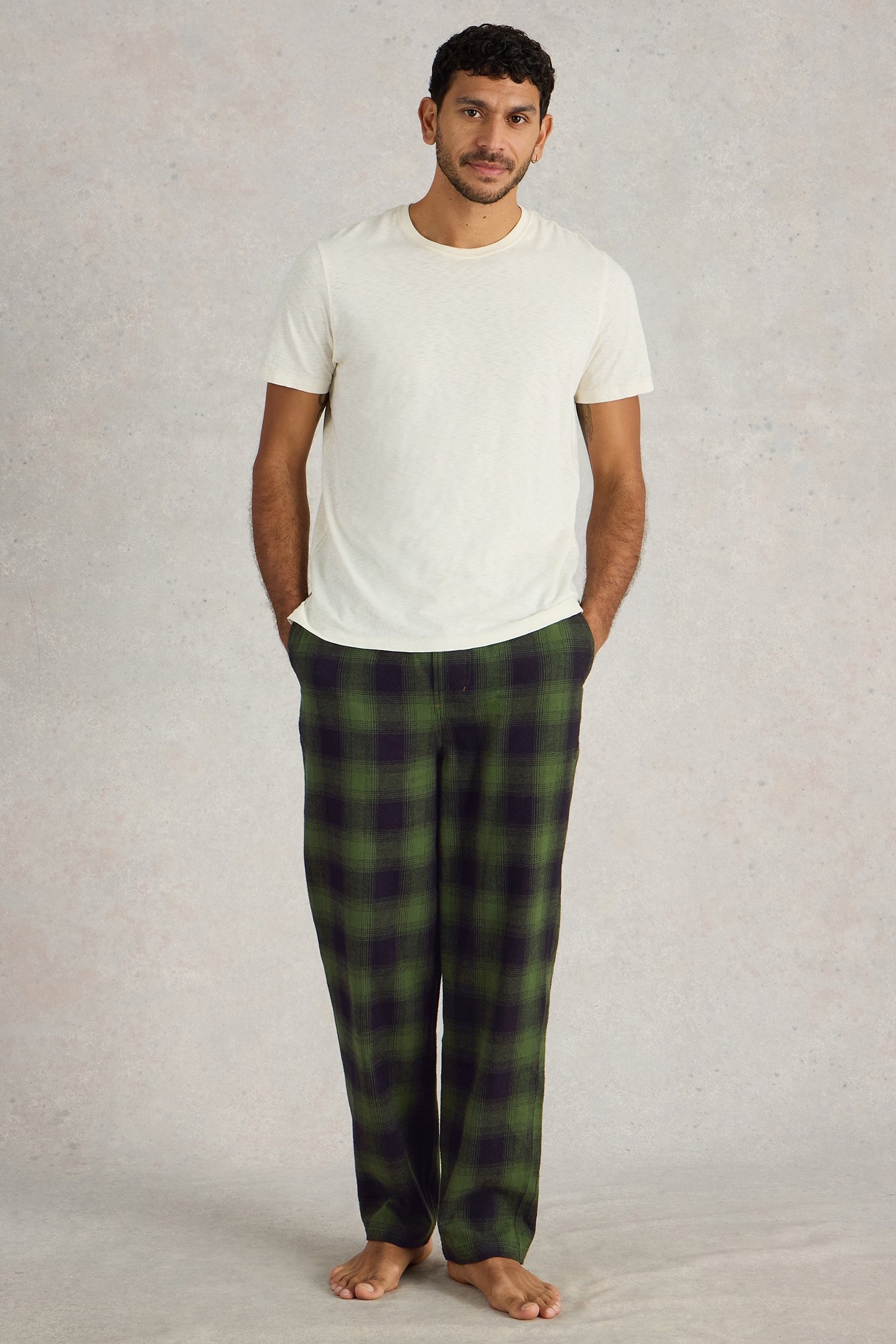 MOORLAND FLANNEL PJ TROUSER GREEN MULTI 4