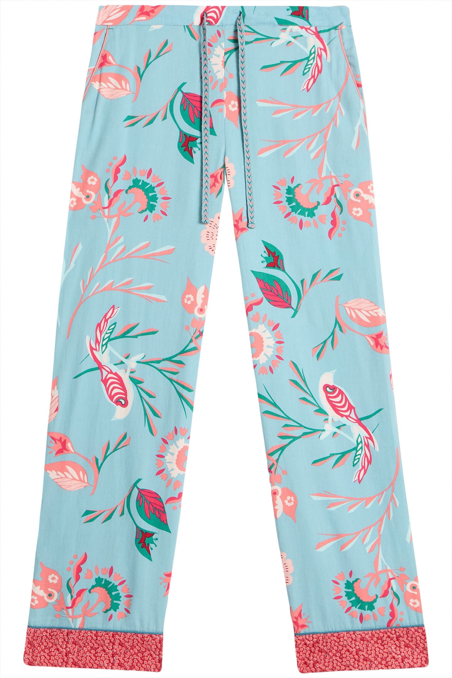 NINA ORGANIC PJ BOTTOM BLUE PRINT 4