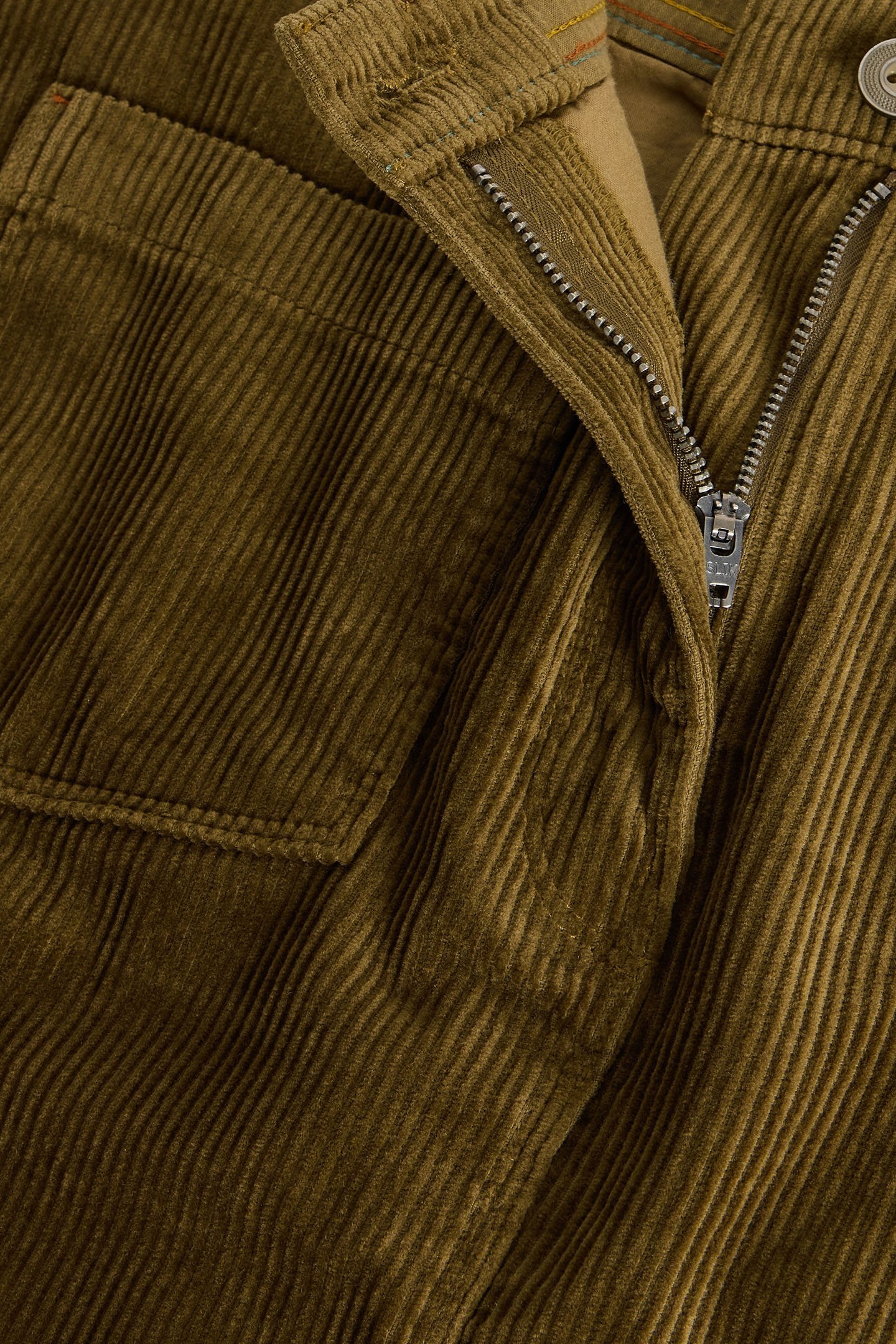 MELODY ORGANIC CORD SKIRT KHAKI GREEN 6