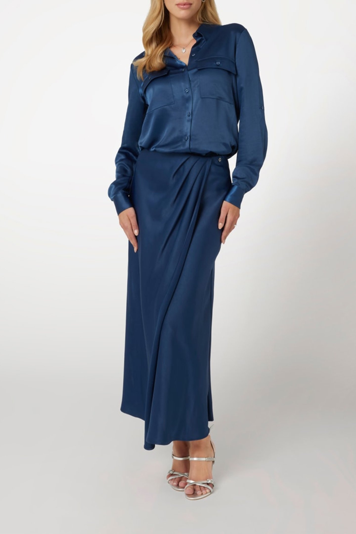 LS ANASTASIA SATIN S COBALT BLUE MULTI 3