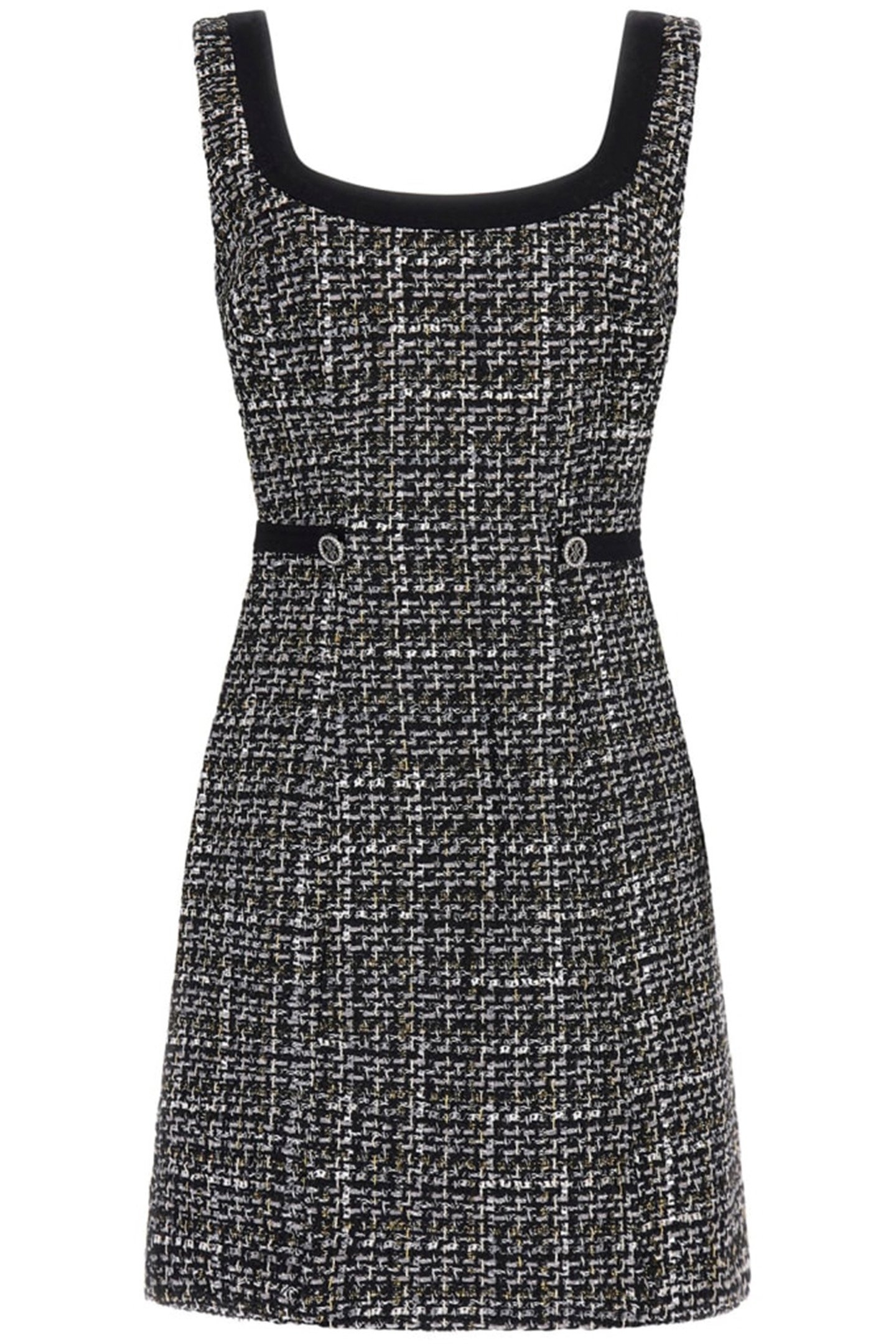 YVONNE MIX DENIM TWE BLACK AND WHITE BOUC 4