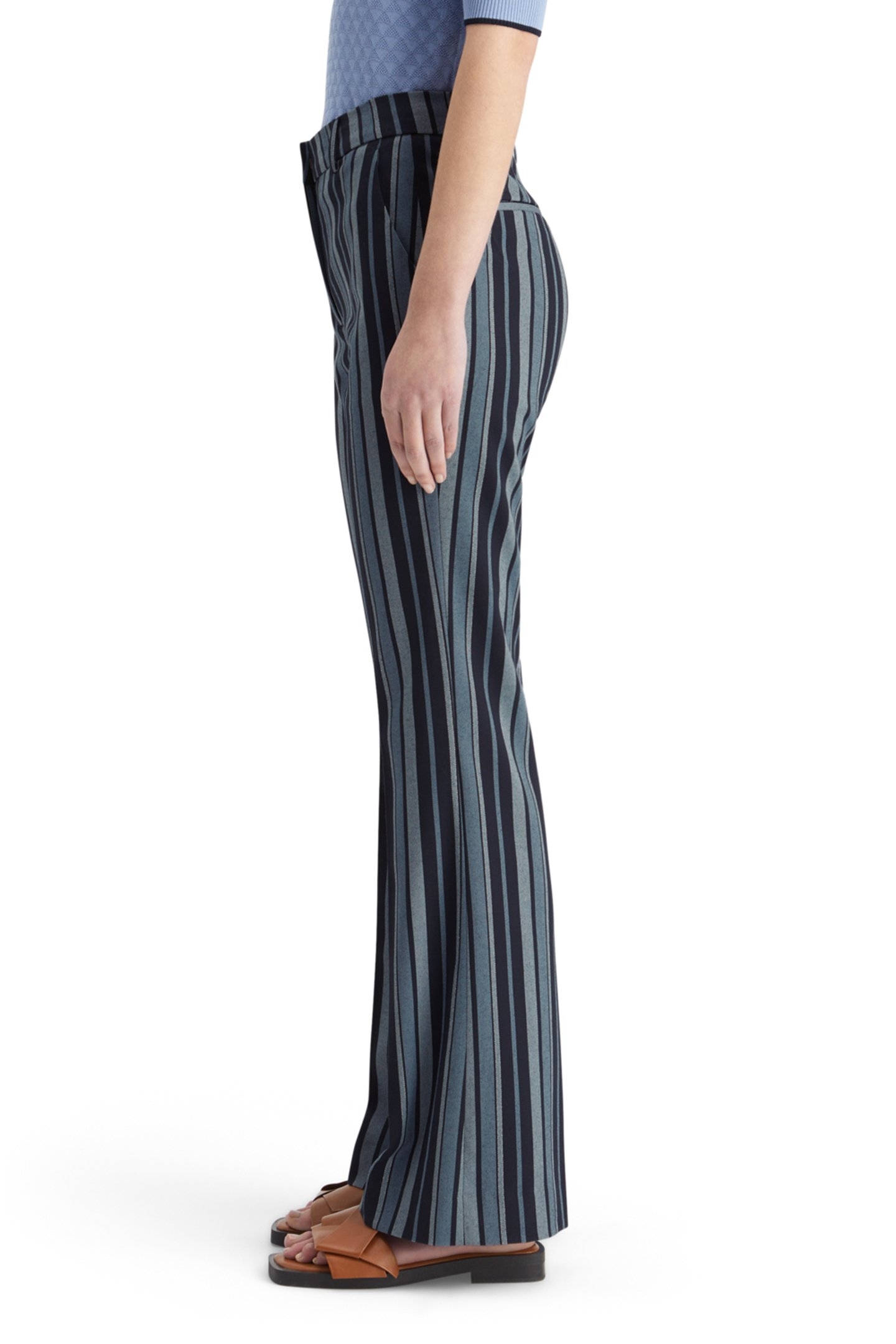 VIOLET KICK FLARE PANT BLUE SCHOOL STRIPE 7
