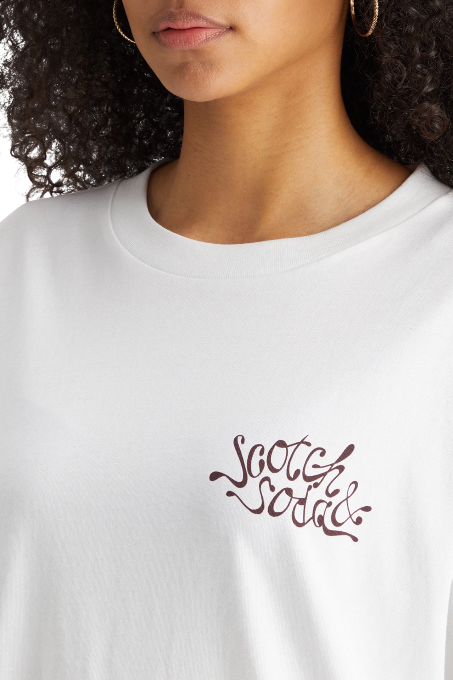 OVERSIZED FIT T-SHIRT WITH FRONT AND BACK ARTWORK WHITE 6