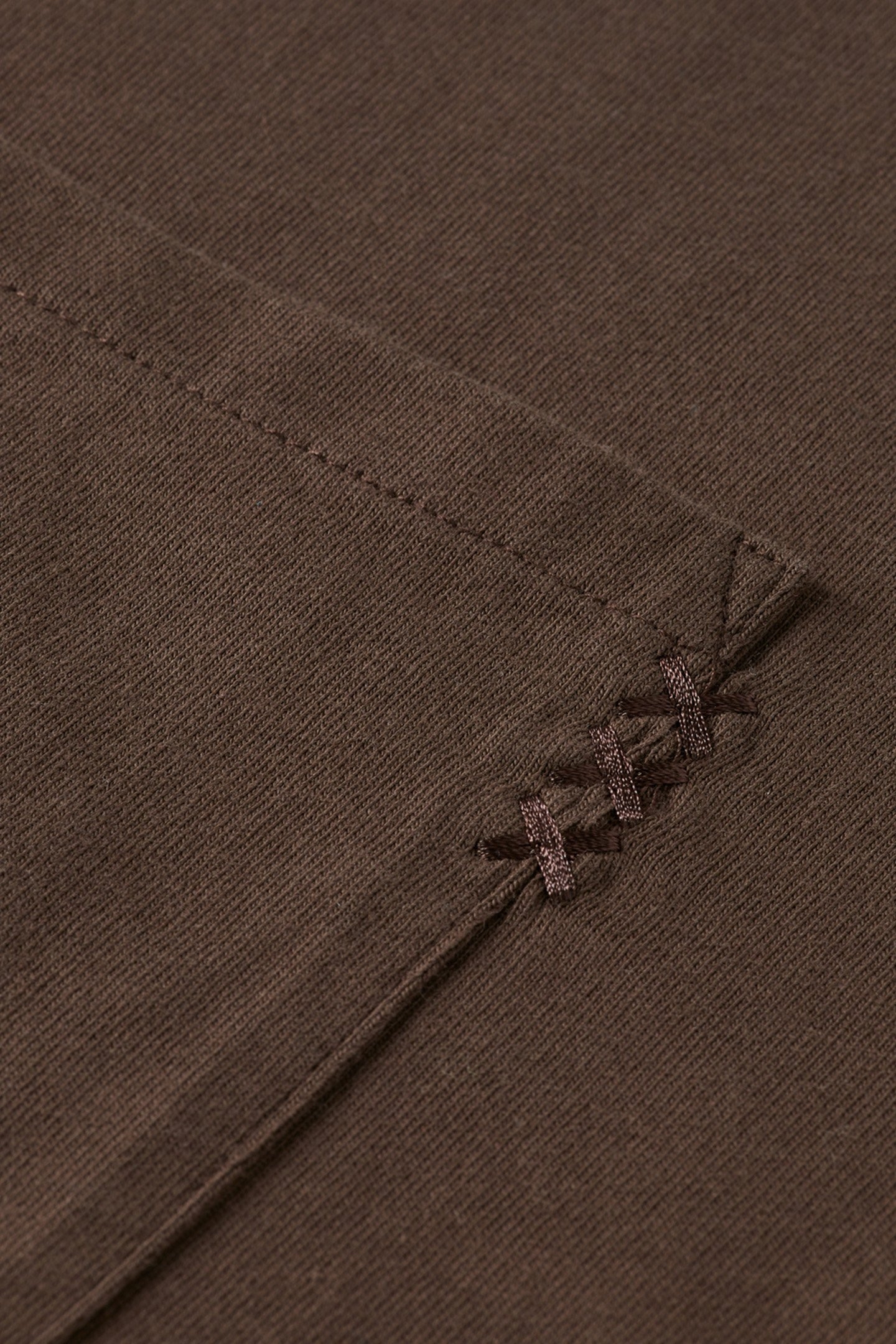 3 CROSSES LOOSE FIT POCKET T-SHIRT COFFEE 8