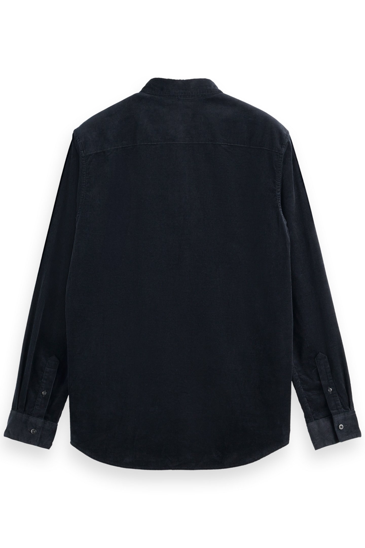 SOLID CORDUROY SHIRT BLACK 5