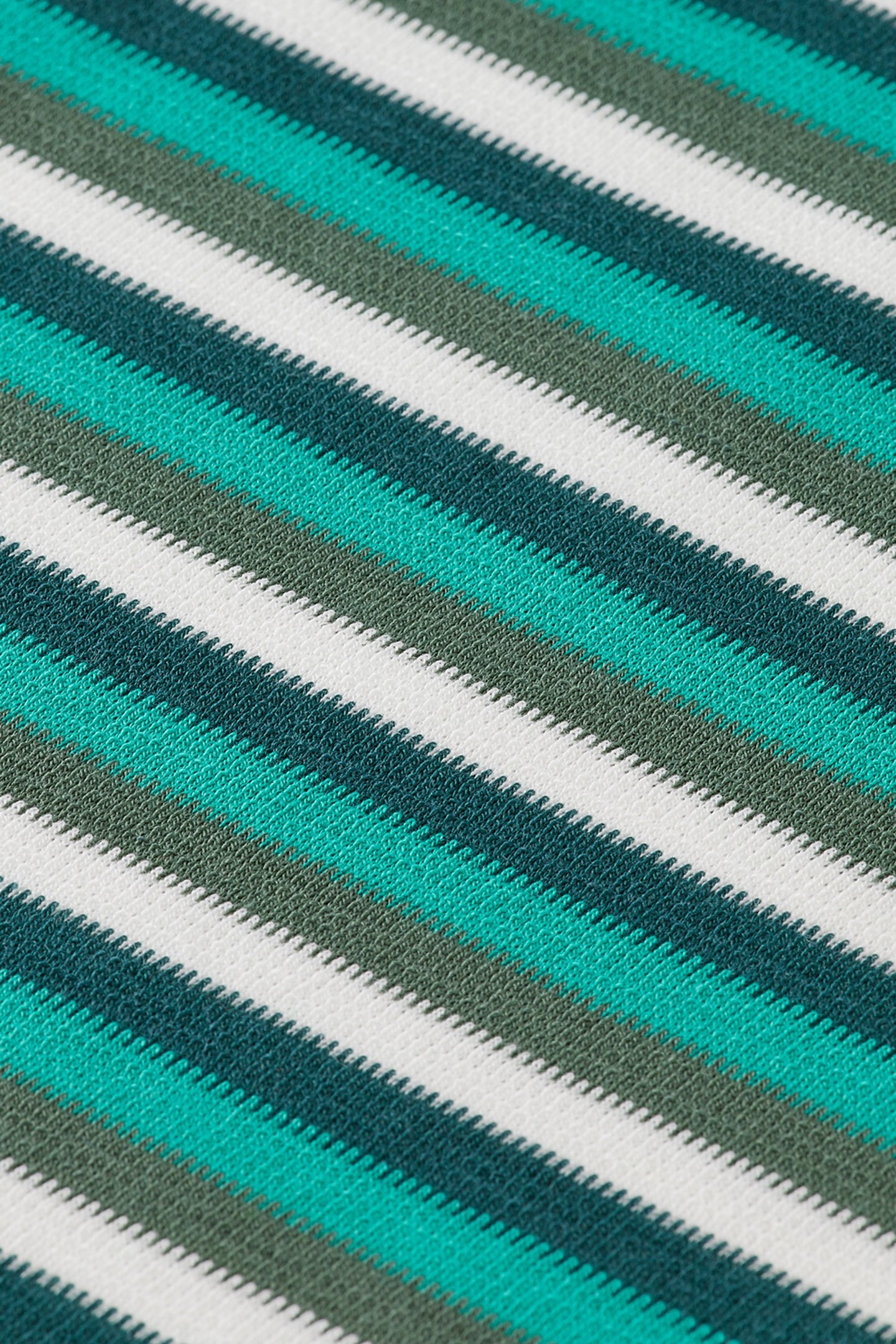 RELAXED FIT STRUCTURE STRIPE T-SHIRT GREEN WHITE MULTI STRIP 8