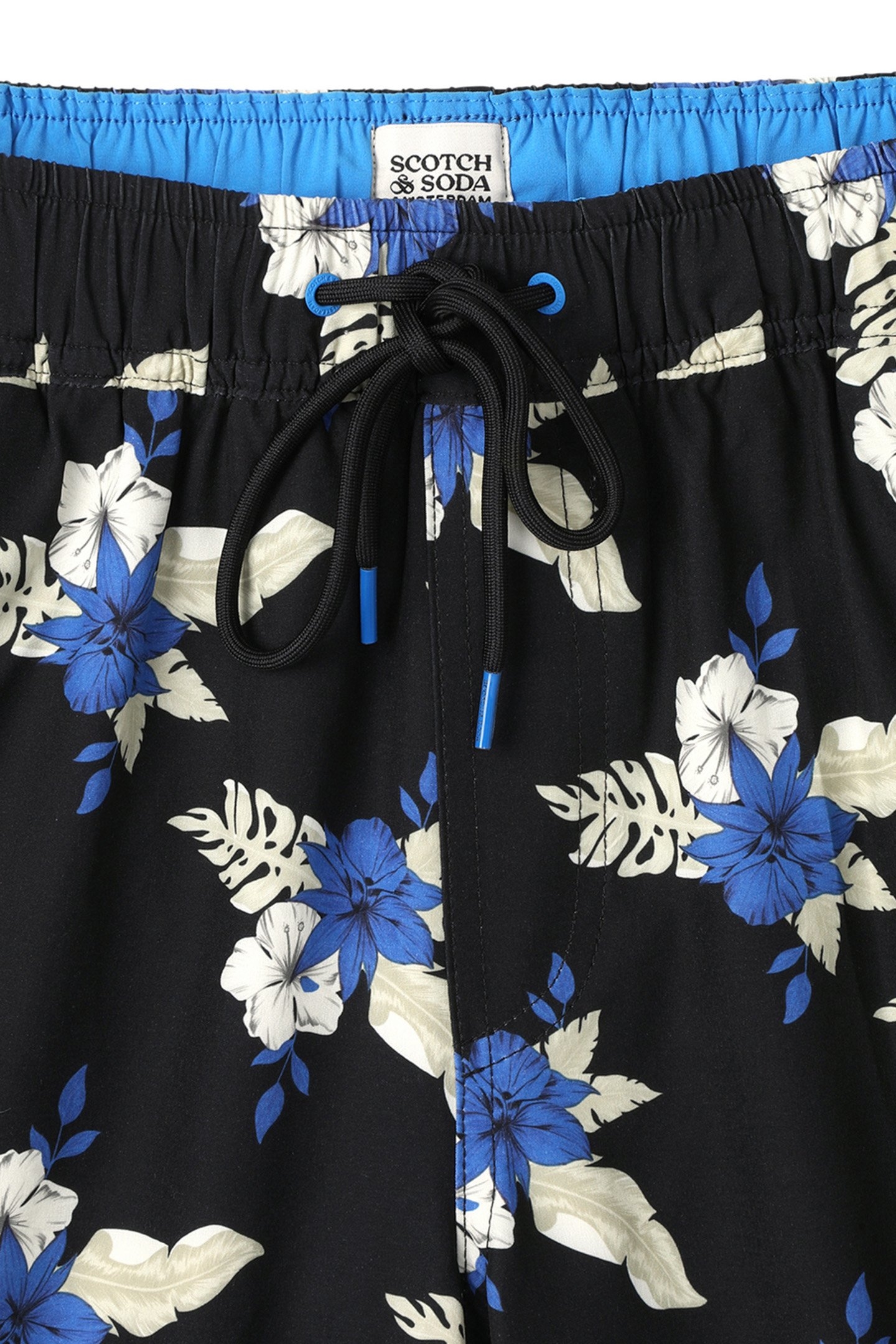MIDNIGHT GARDEN SWIM TRUNK BLACK GREY 4