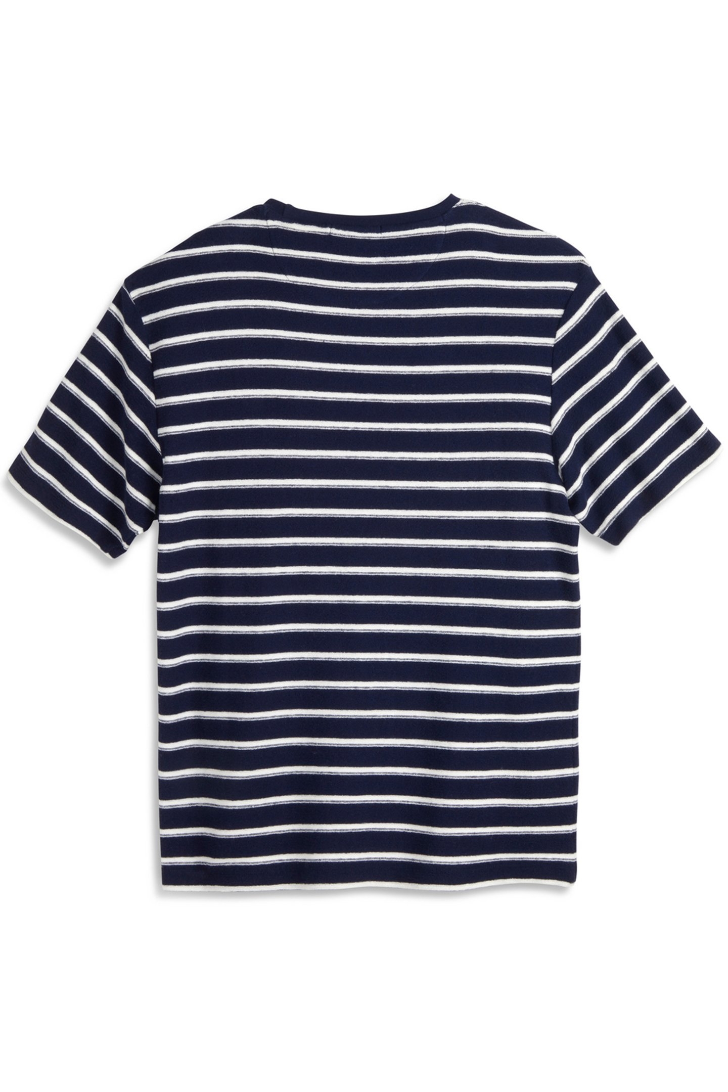 SS TEXTURED STRIPE TEE ASPHALT 2