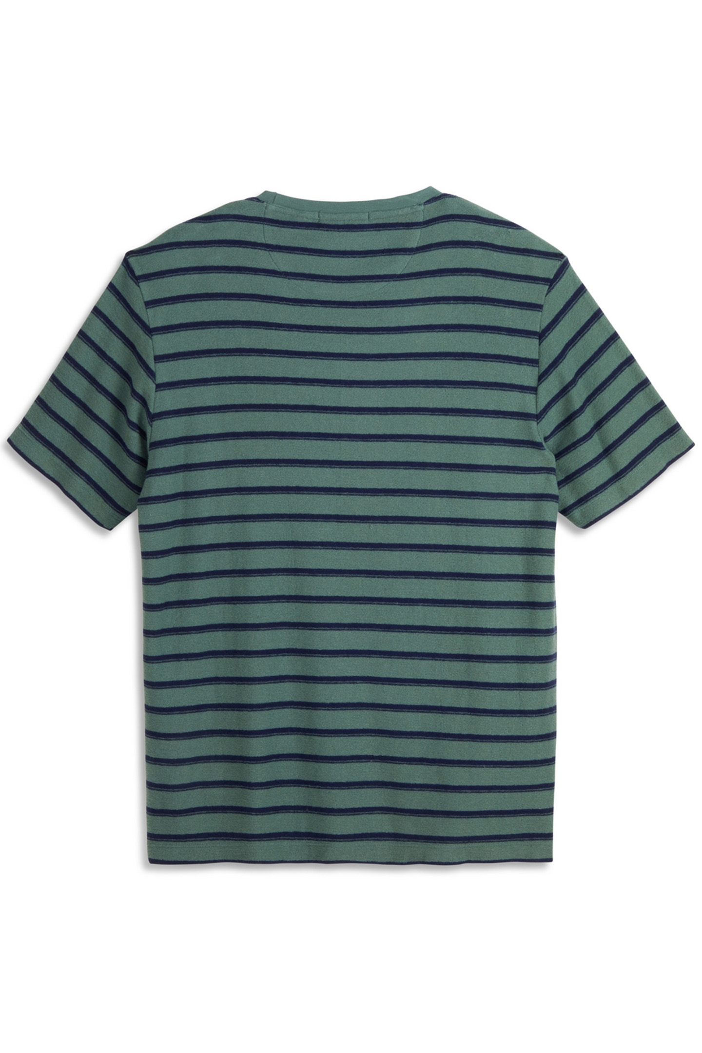 SS TEXTURED STRIPE TEE KHAKI GREEN 2