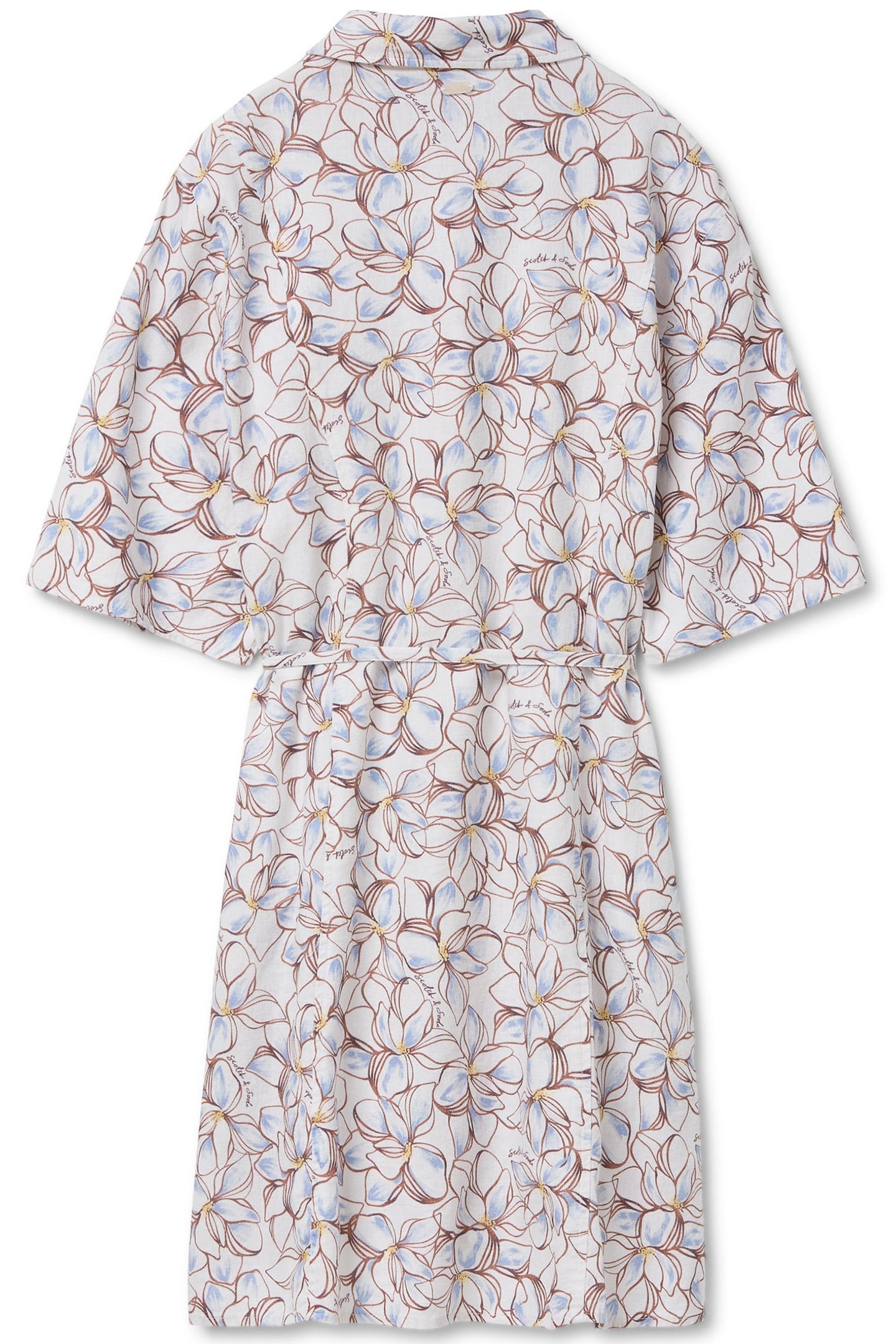 MINI SHIRT DRESS SUMMER SKETCHED FLORAL 4