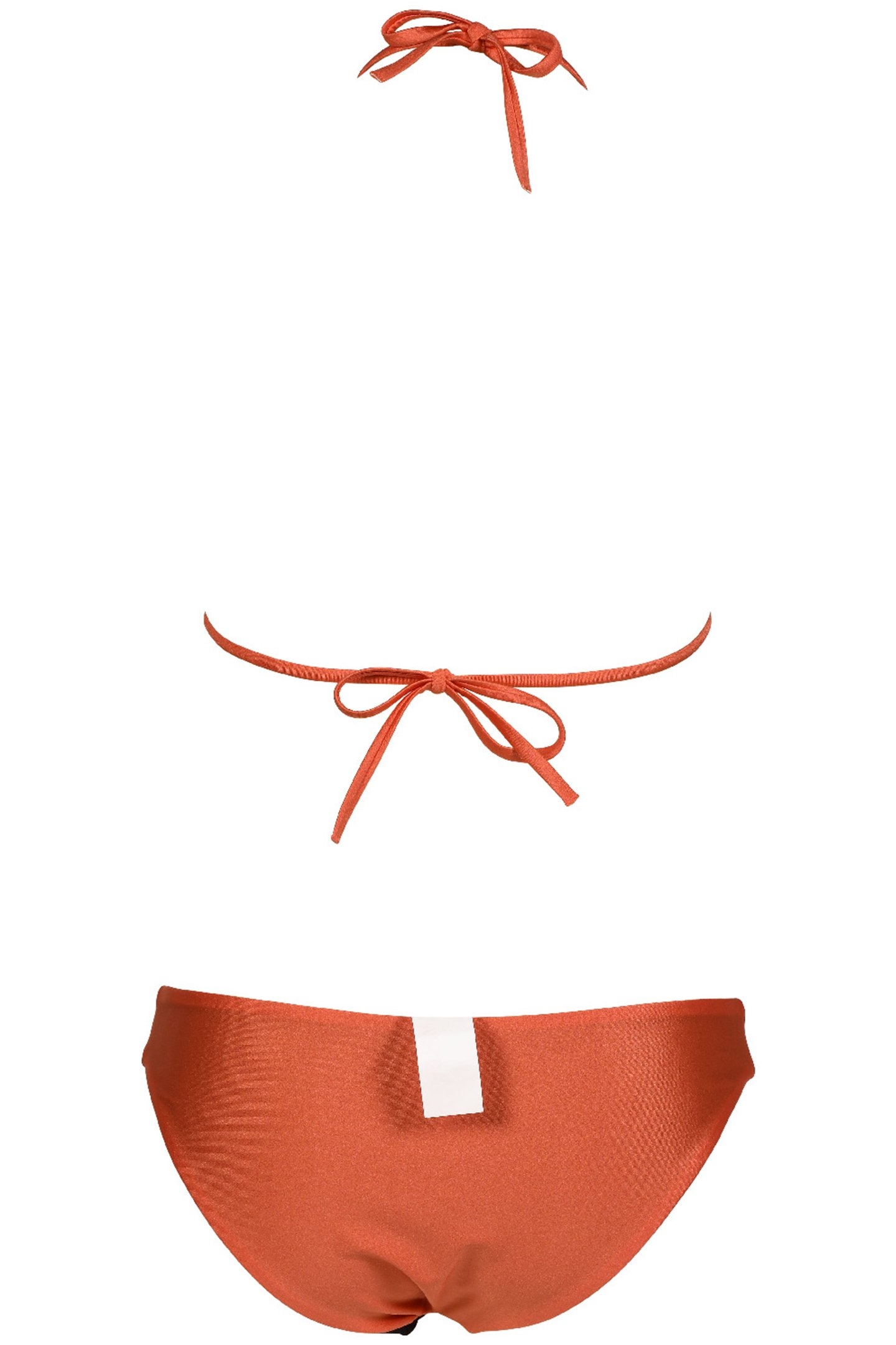 WOMEN'S BIKINI TRIANGLE SOLID CORAL 5