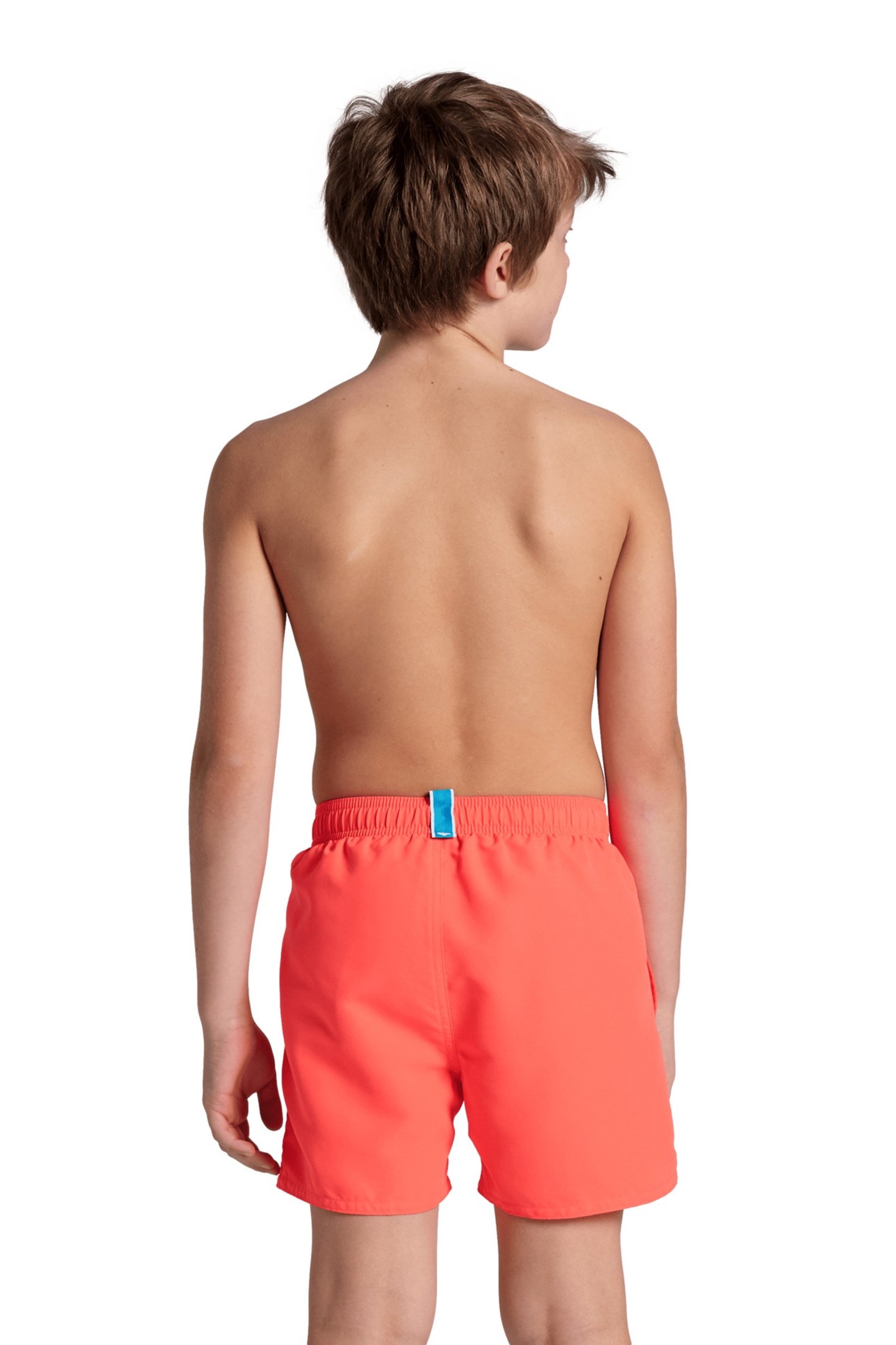 BOYS' BEACH BOXER SOLID R FLUO RED-WATER 2