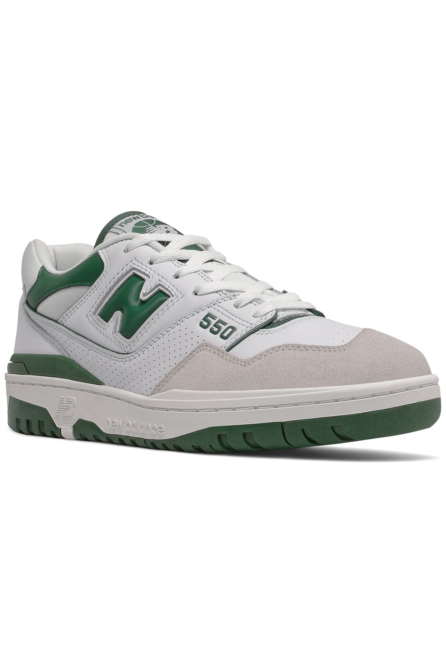 BB550WT1 SNEAKERS IN WHITE & GREEN 2