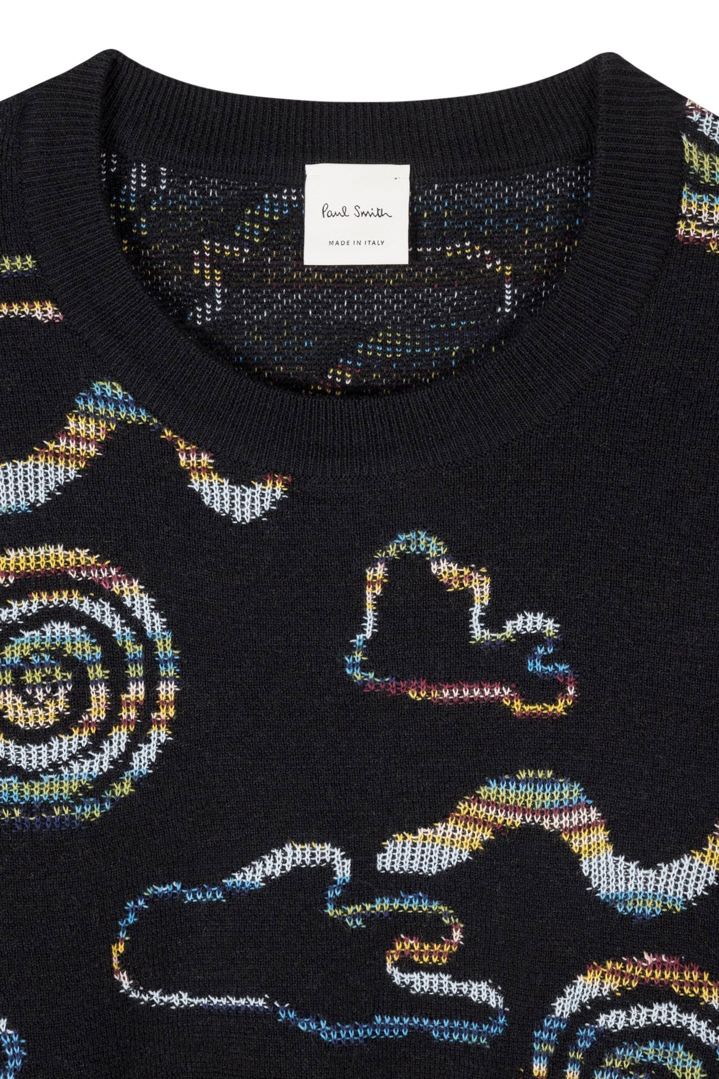 KNITTED SWEATER CREW NECK BLACK 4