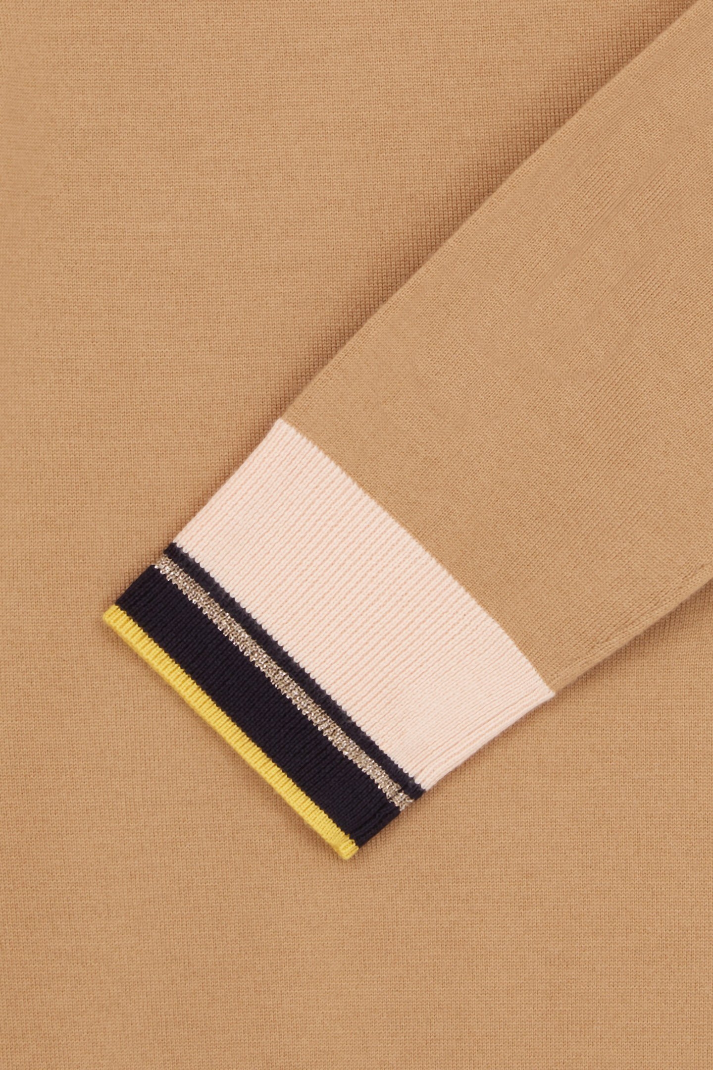 KNITTED SWEATER CREW NECK LIGHT BEIGE 3