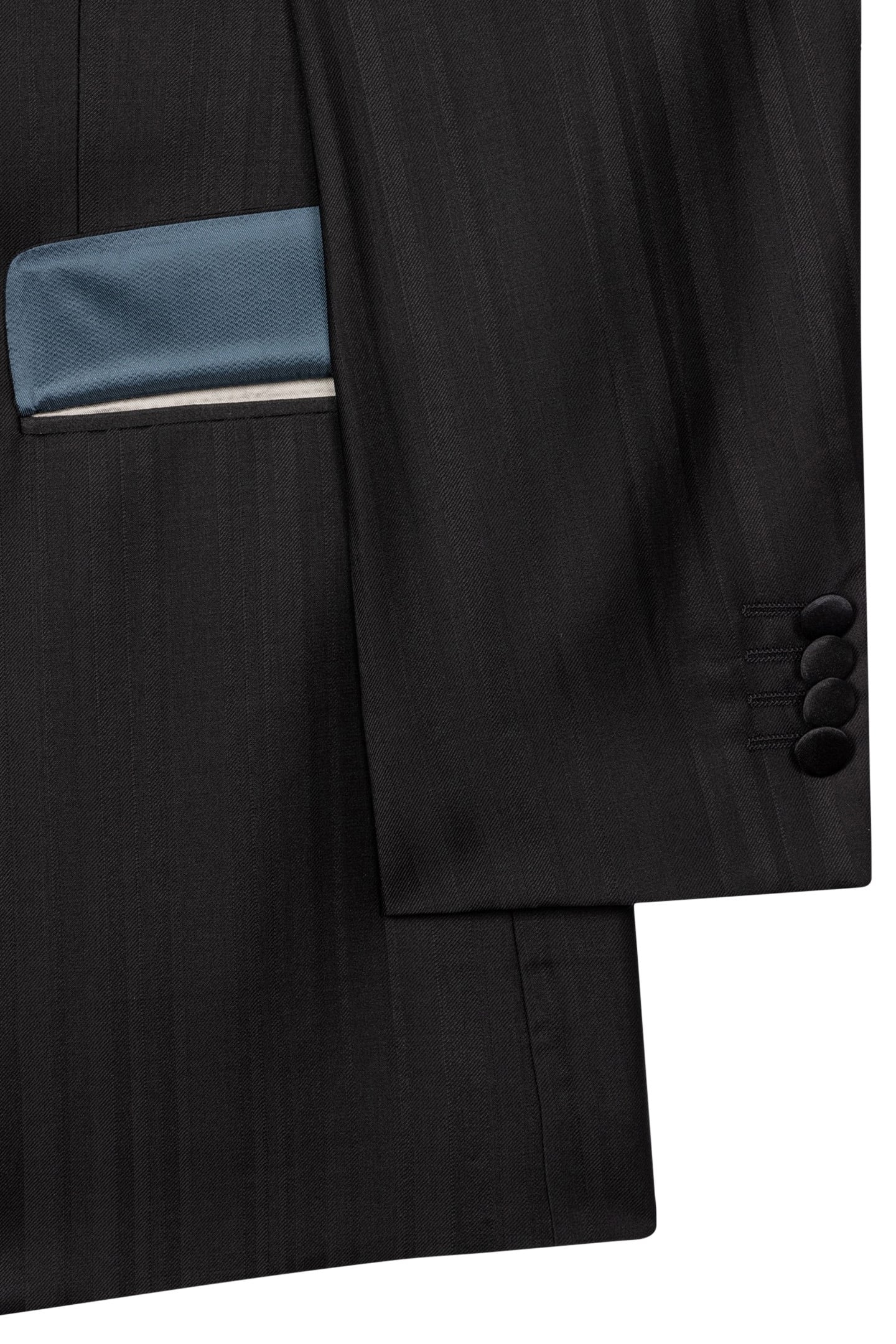 MENS EVENING 1 BUTTON JACKET BLACK 7