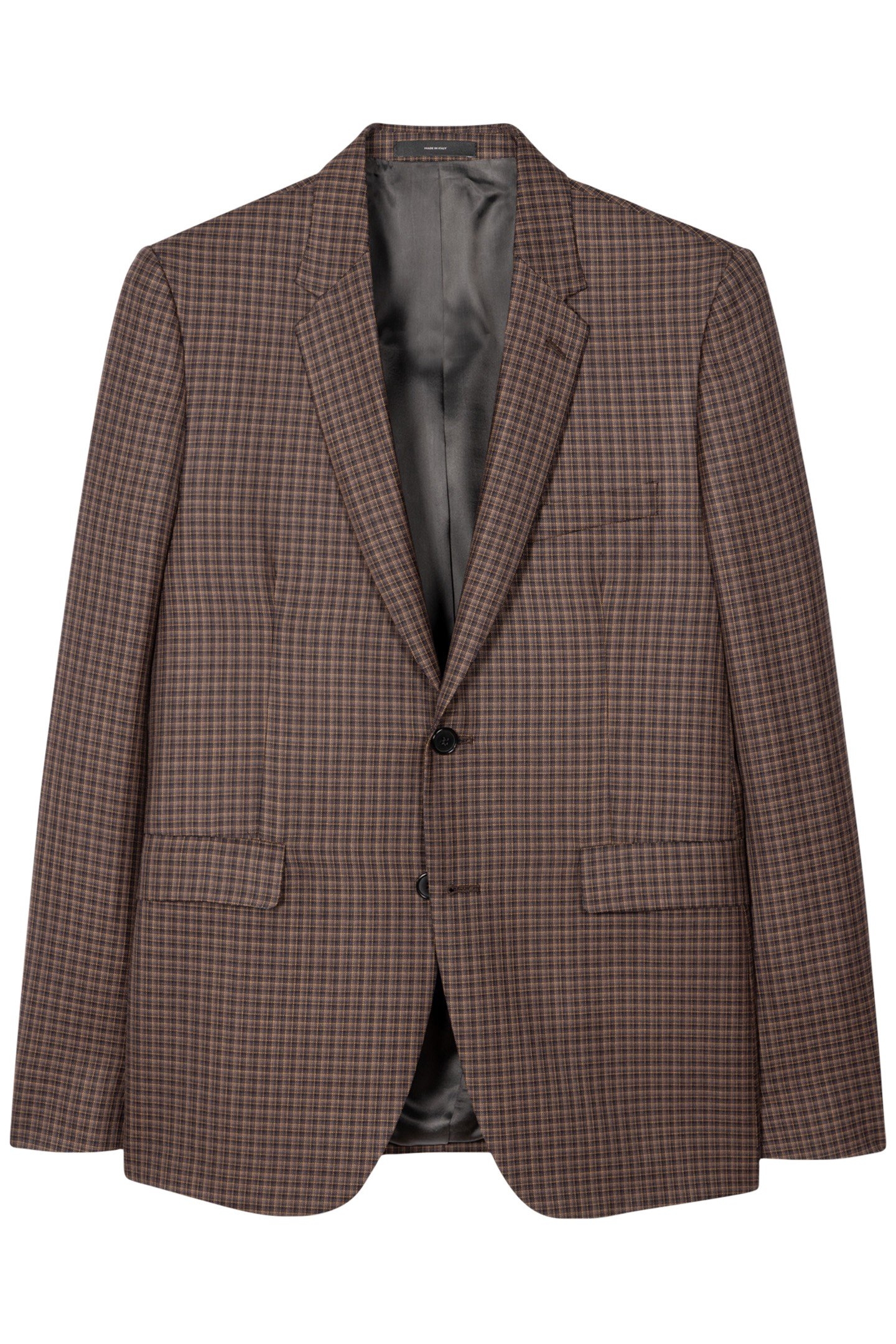 MENS 2 BUTTON JACKET DARK BROWN 4