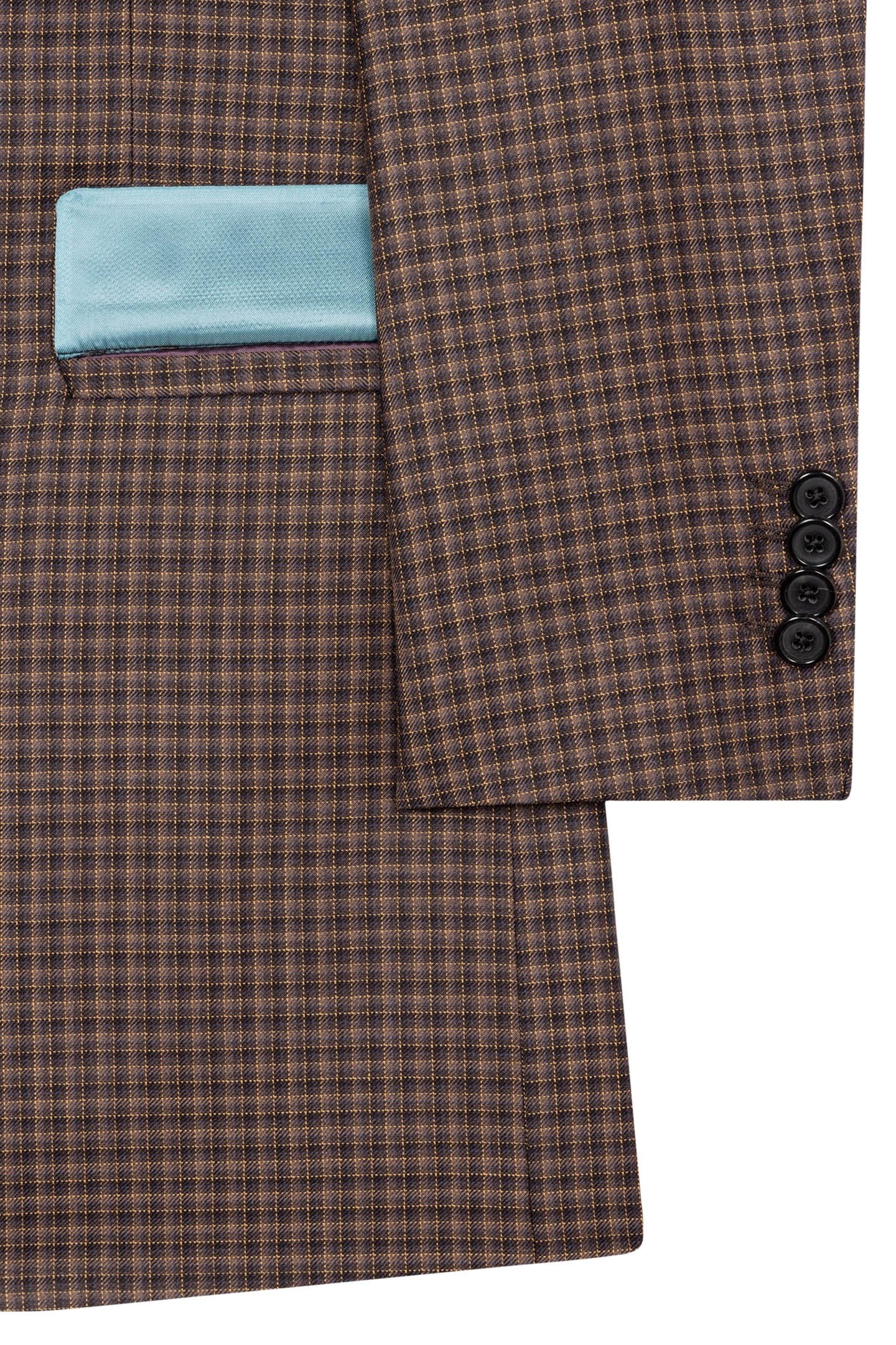 MENS 2 BUTTON JACKET DARK BROWN 7