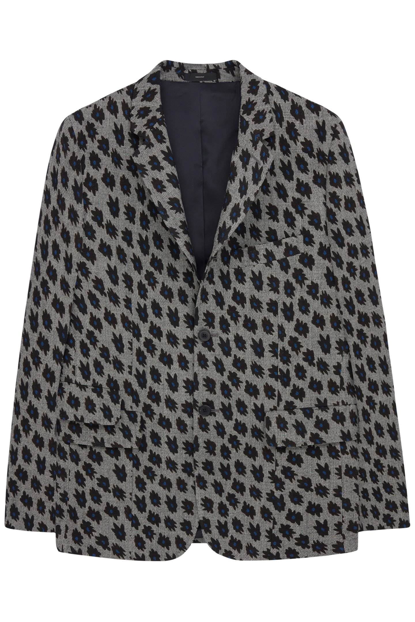 2 BUTTON JACKET BLACK MELANGE 1