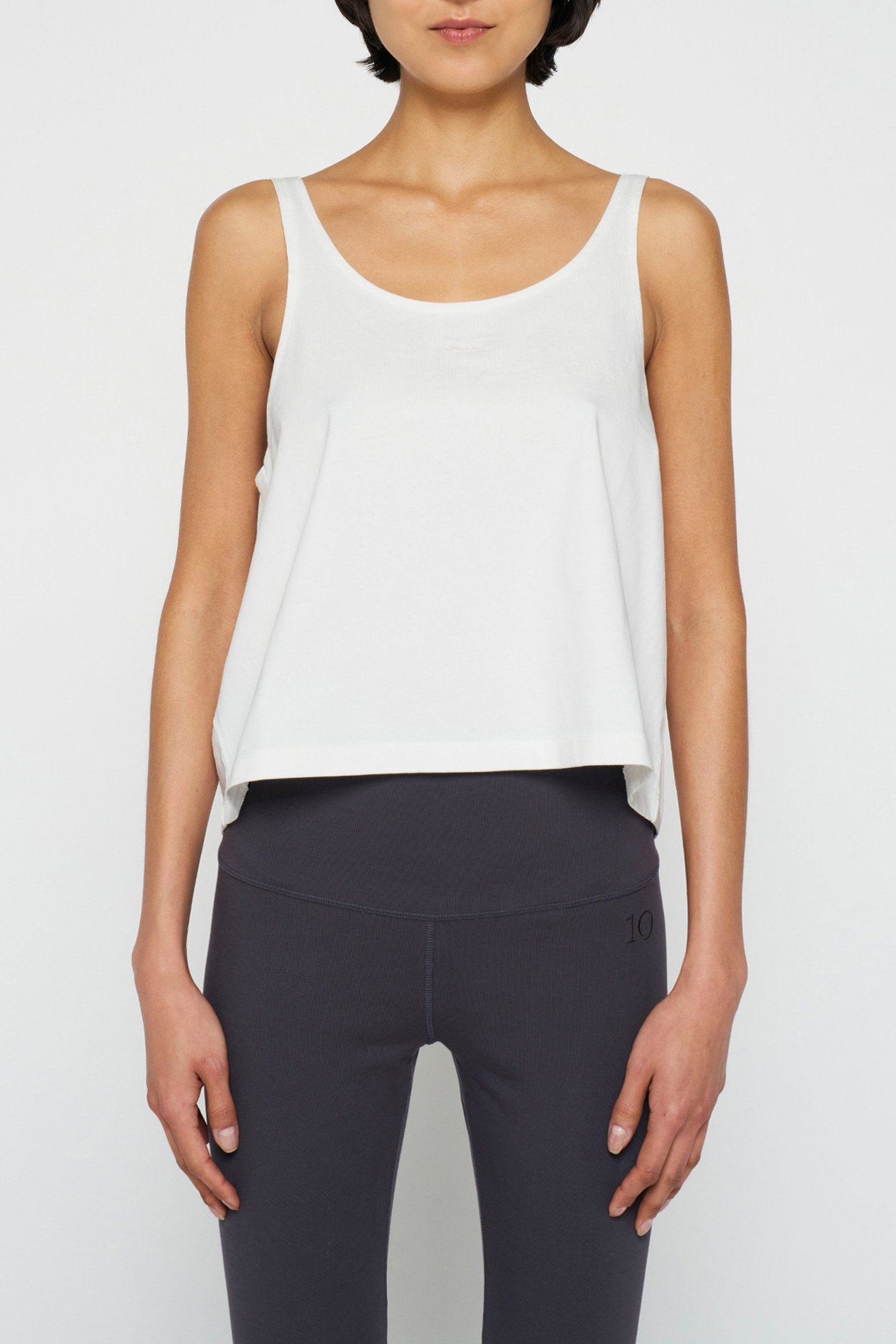 COTTON TANK TOP ECRU 1