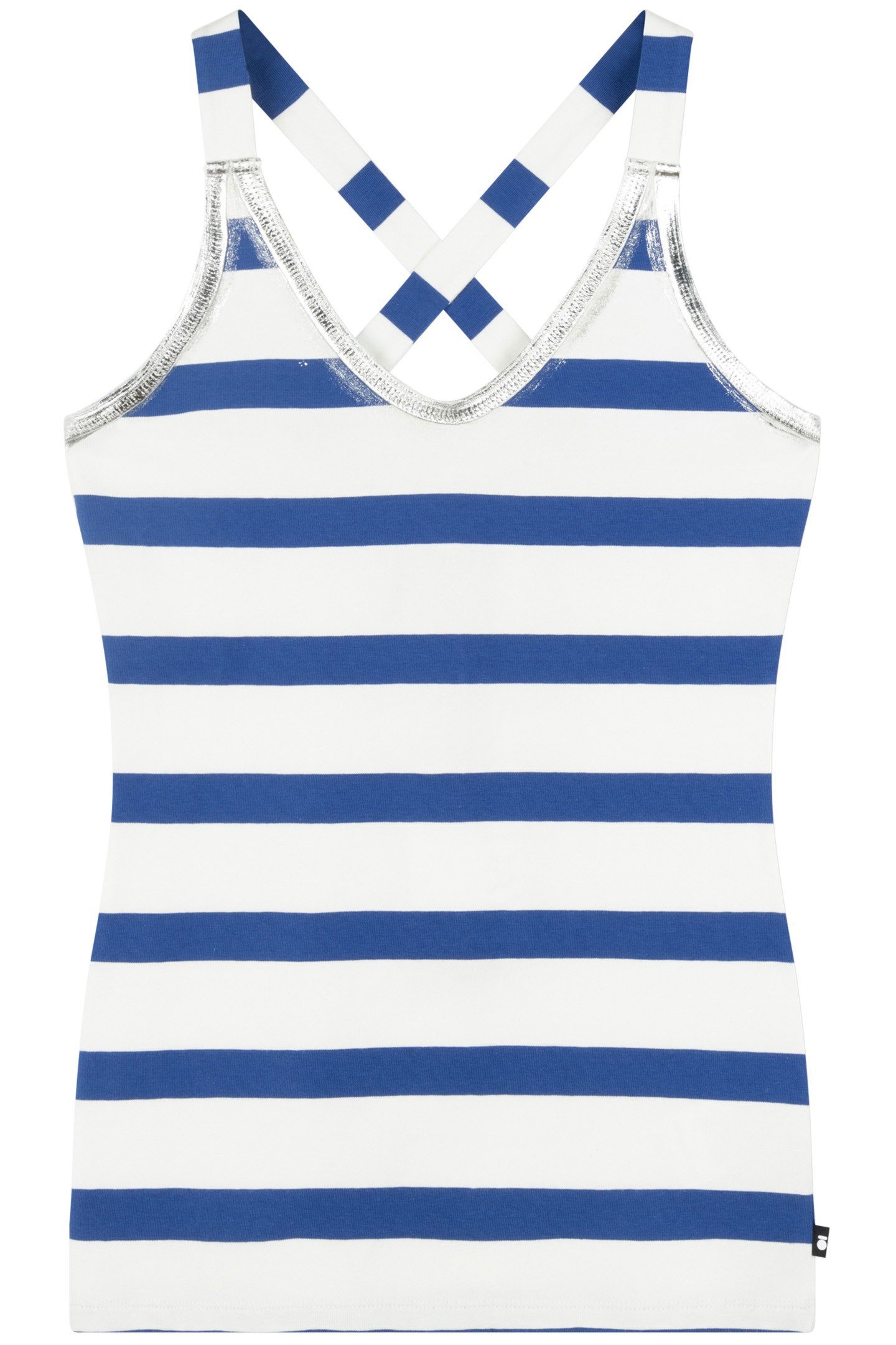 WRAPPER STRIPES FOIL ECRU/ELECTRIC BLUE 4