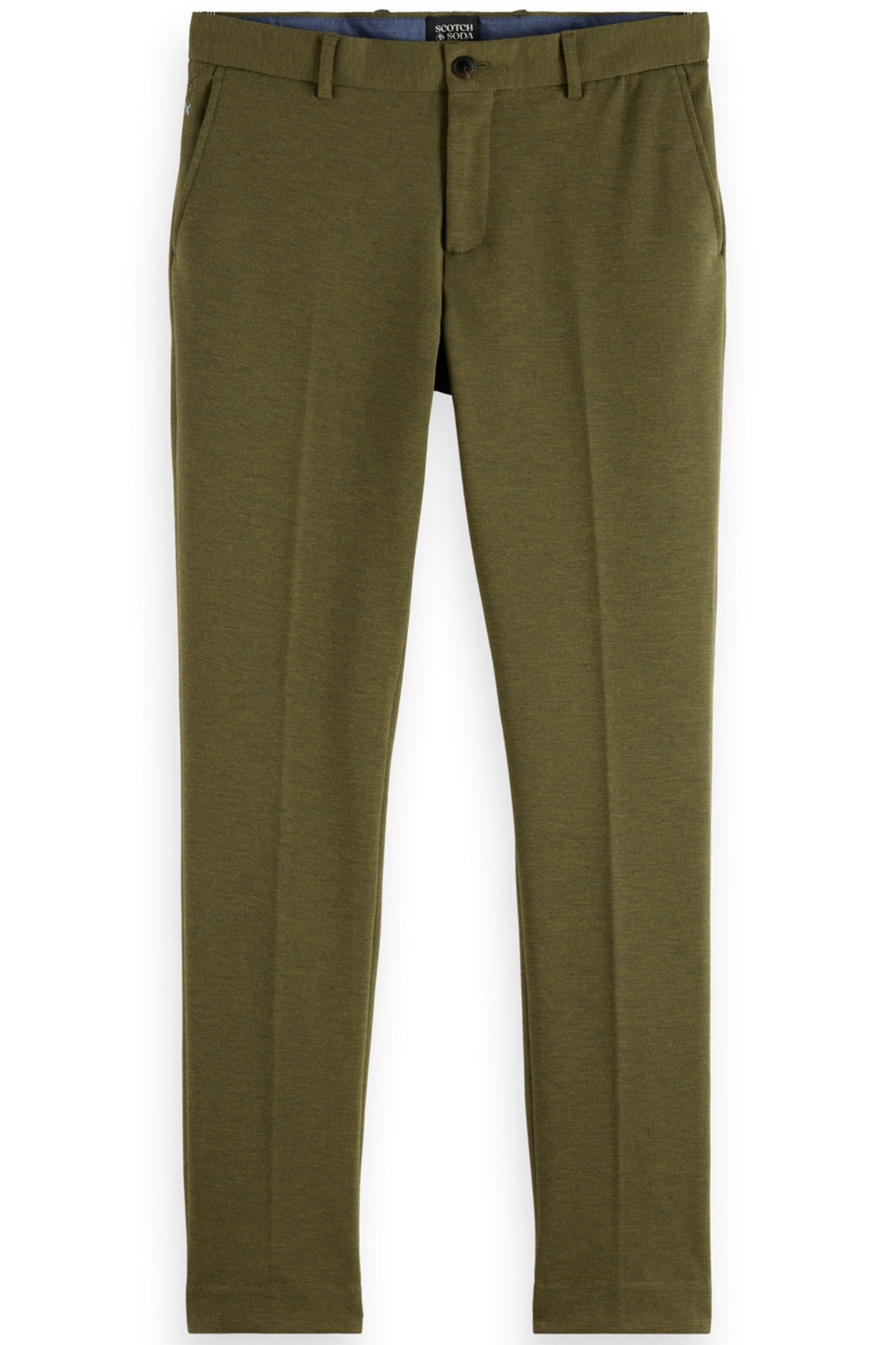 MOTT - KNITTED SLIM FIT CHINO MOSS GREEN MELANGE 4