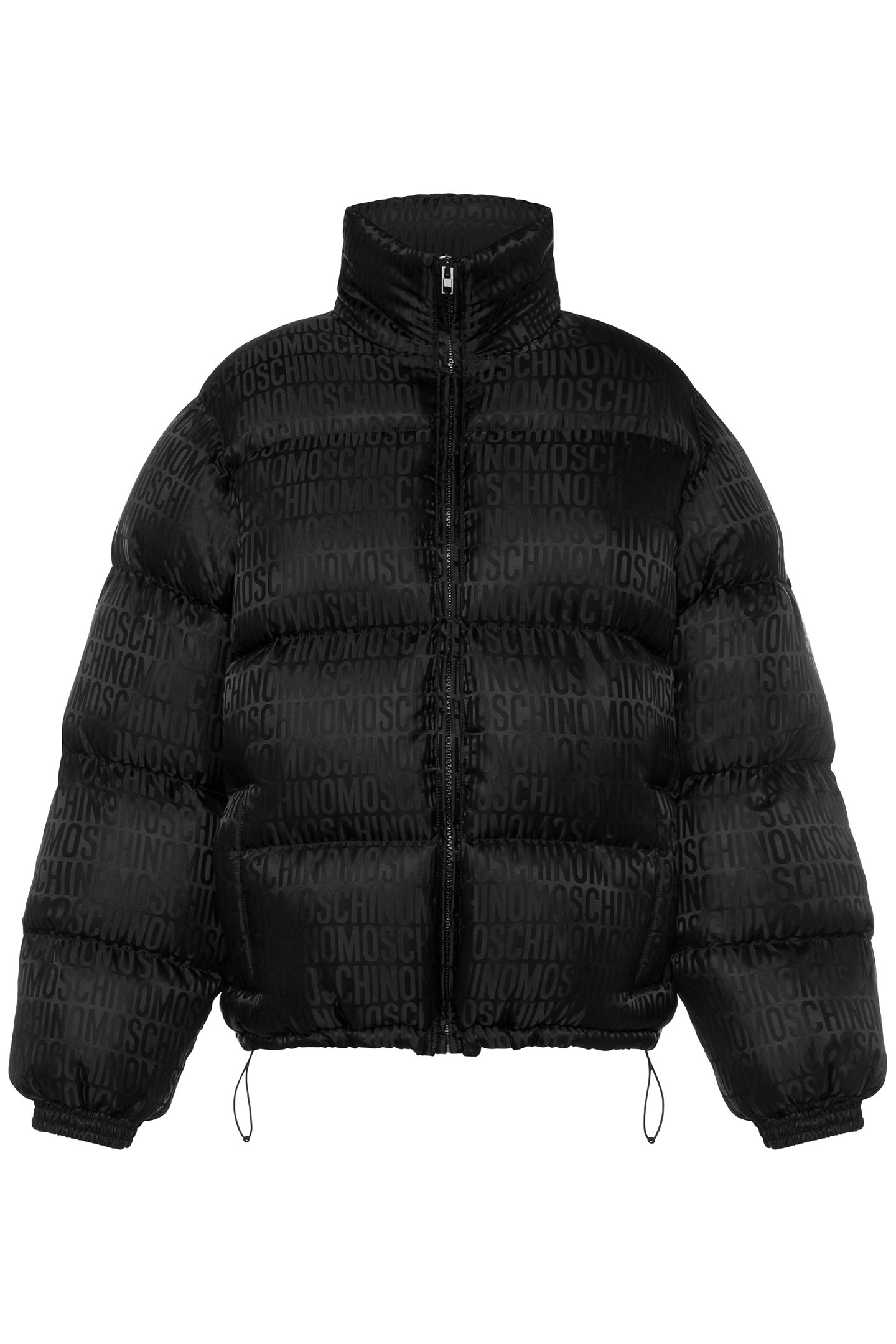 ALLOVER LOGO JACQUARD NYLON DOWN JACKET BLACK 3