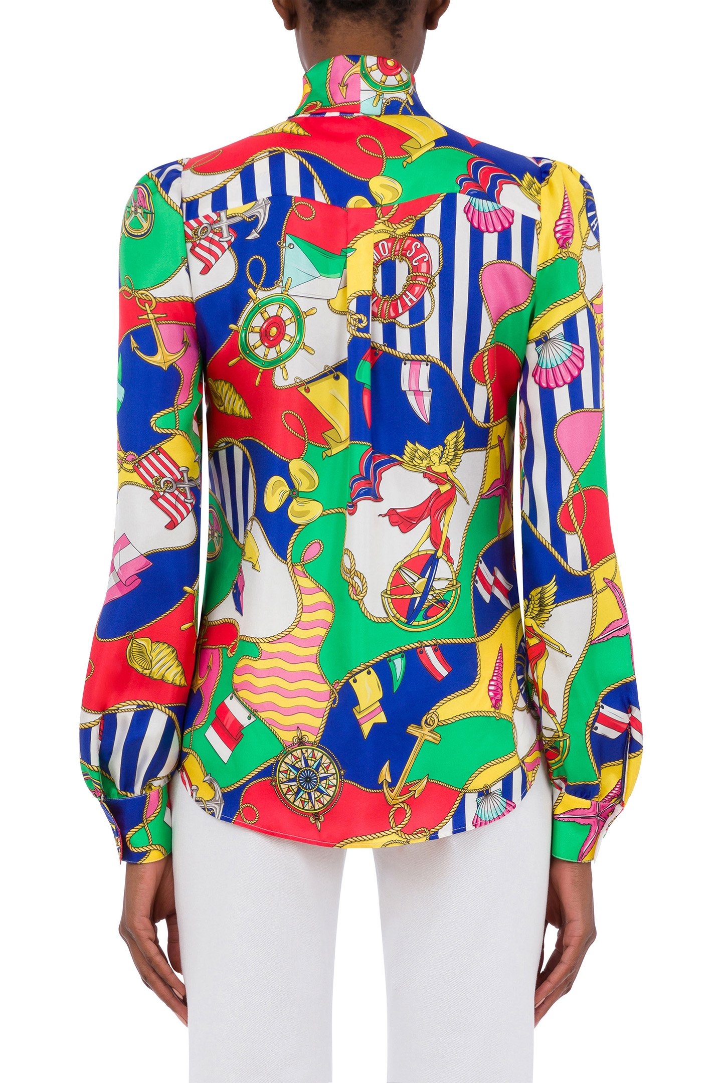 ALLOVER NAUTICAL SILK TWILL SHIRT MULTICOLOUR 2