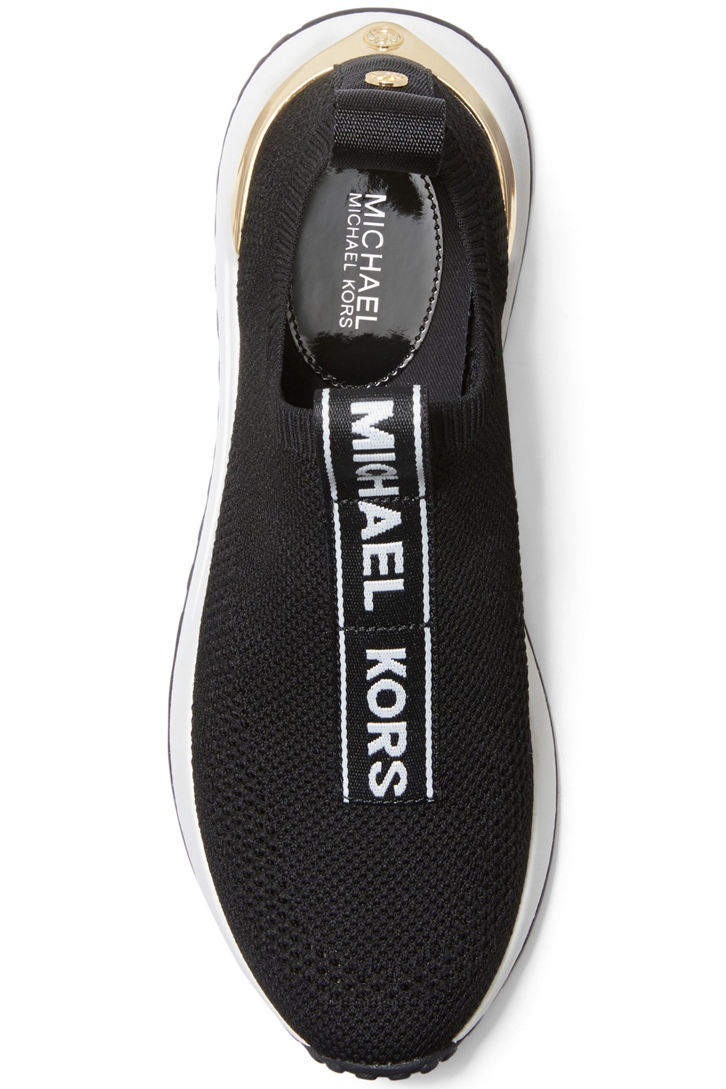 BODIE SLIP ON TRAINER IN BLACK WITH LOGO 3