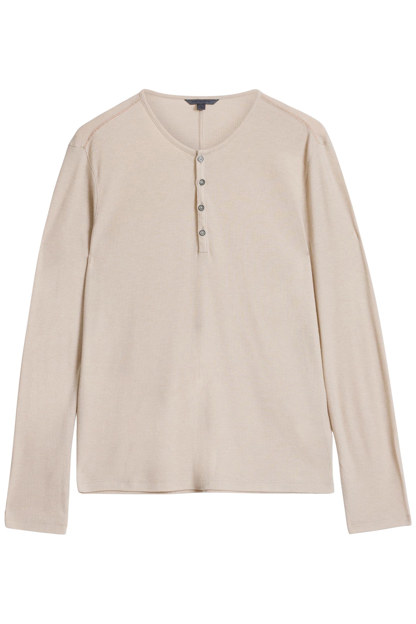 CARVER REGULAR FIT LS HENLEY WHEAT 2