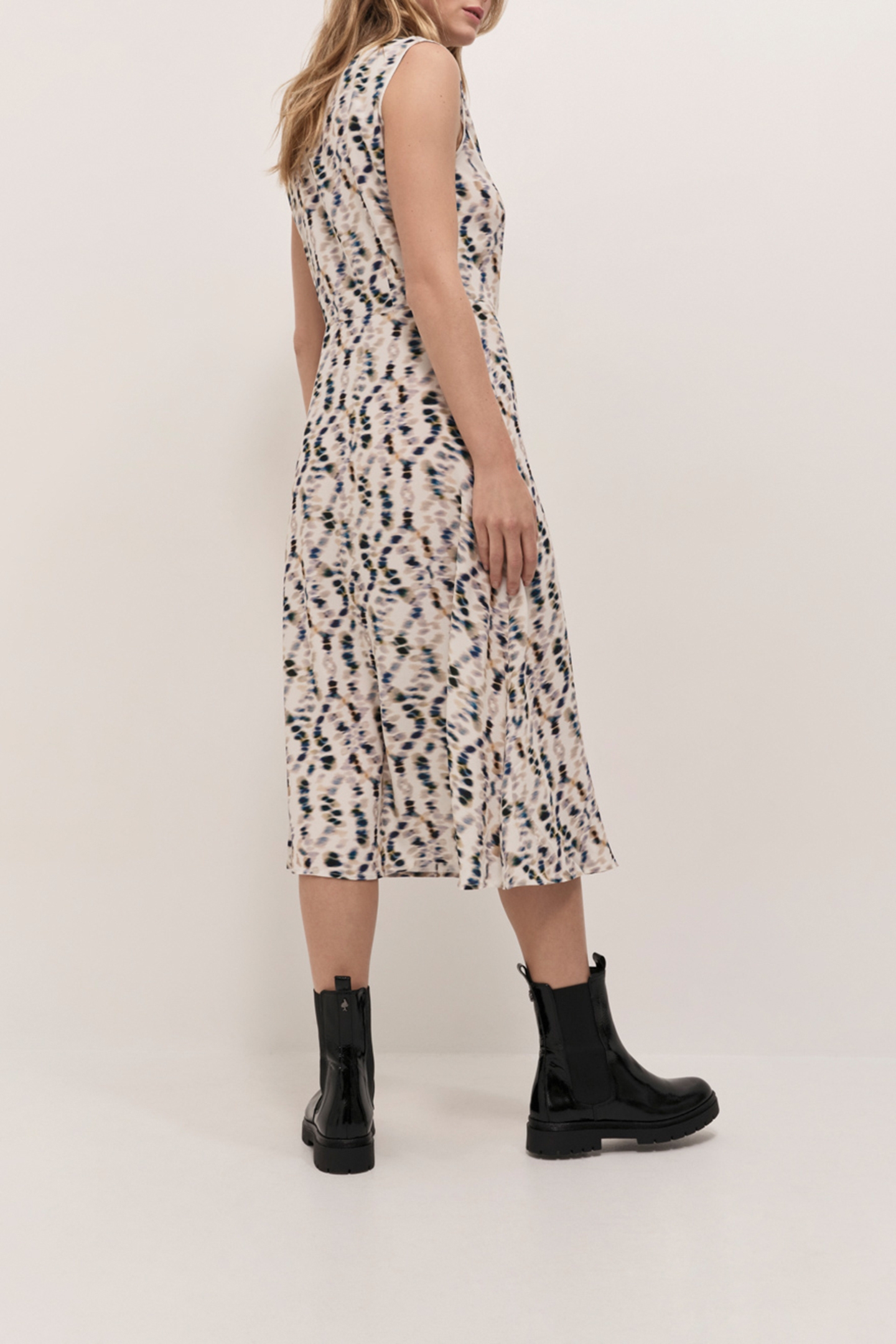 ROXY - OFF WHITE LONG SHIRT DRESS WITH PEARL TREASURE PRINT 2